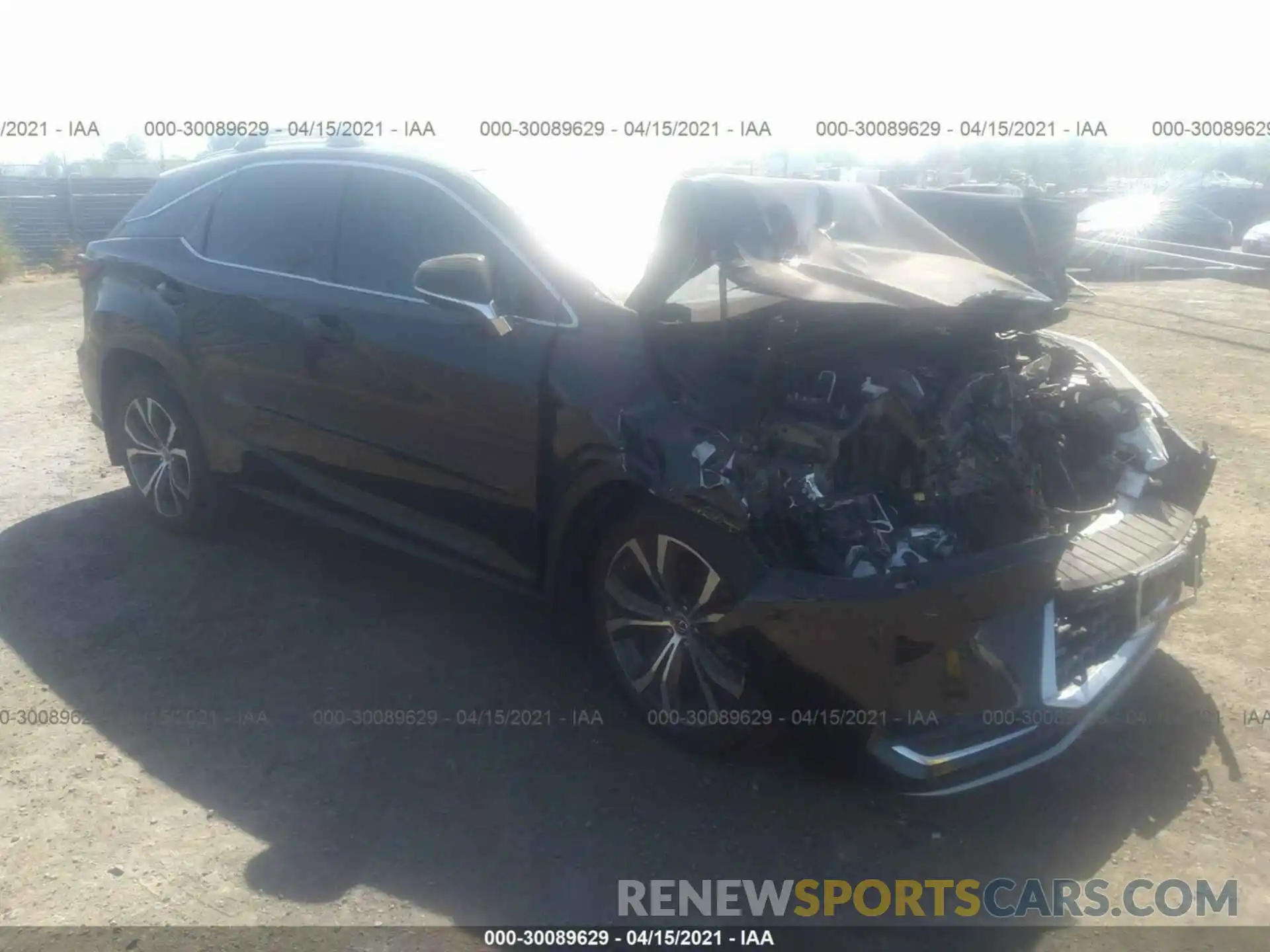 1 Photograph of a damaged car 2T2HZMDA9LC255934 LEXUS RX 2020