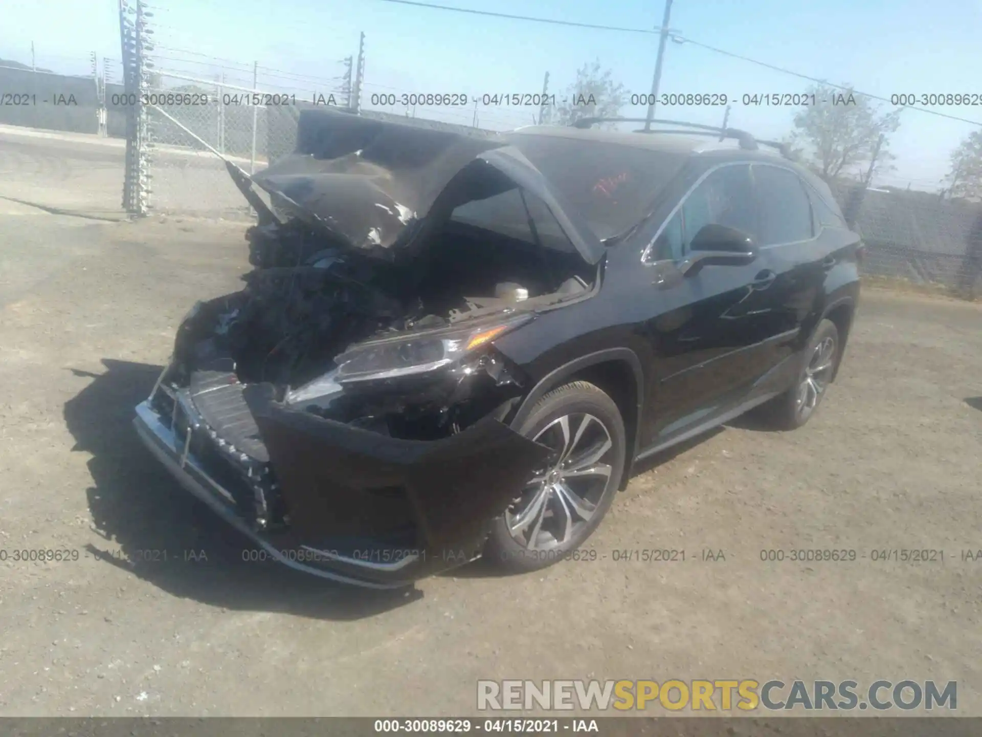 2 Photograph of a damaged car 2T2HZMDA9LC255934 LEXUS RX 2020