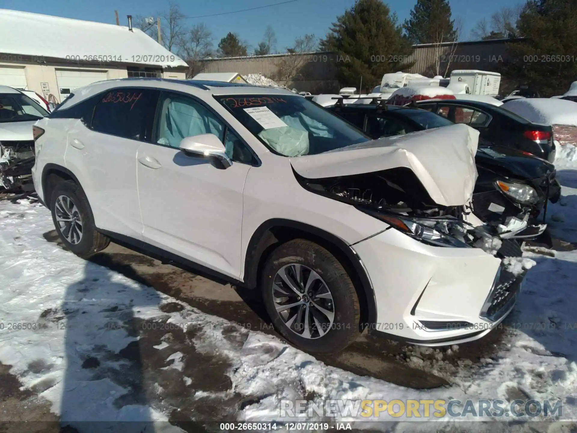 1 Photograph of a damaged car 2T2HZMDAXLC216916 LEXUS RX 2020