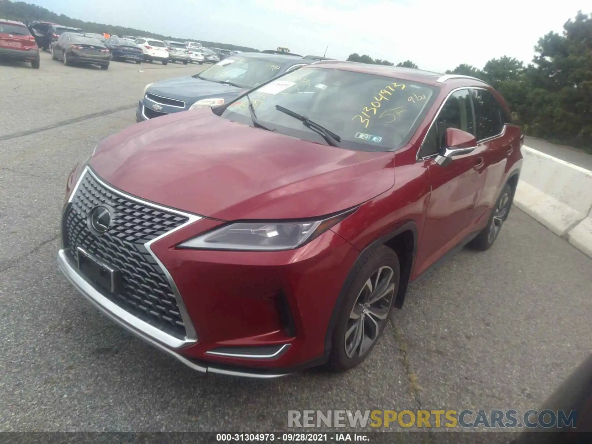 2 Photograph of a damaged car 2T2HZMDAXLC223817 LEXUS RX 2020