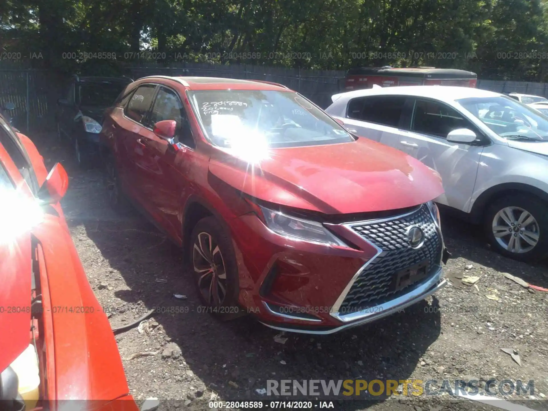 1 Photograph of a damaged car 2T2HZMDAXLC233926 LEXUS RX 2020