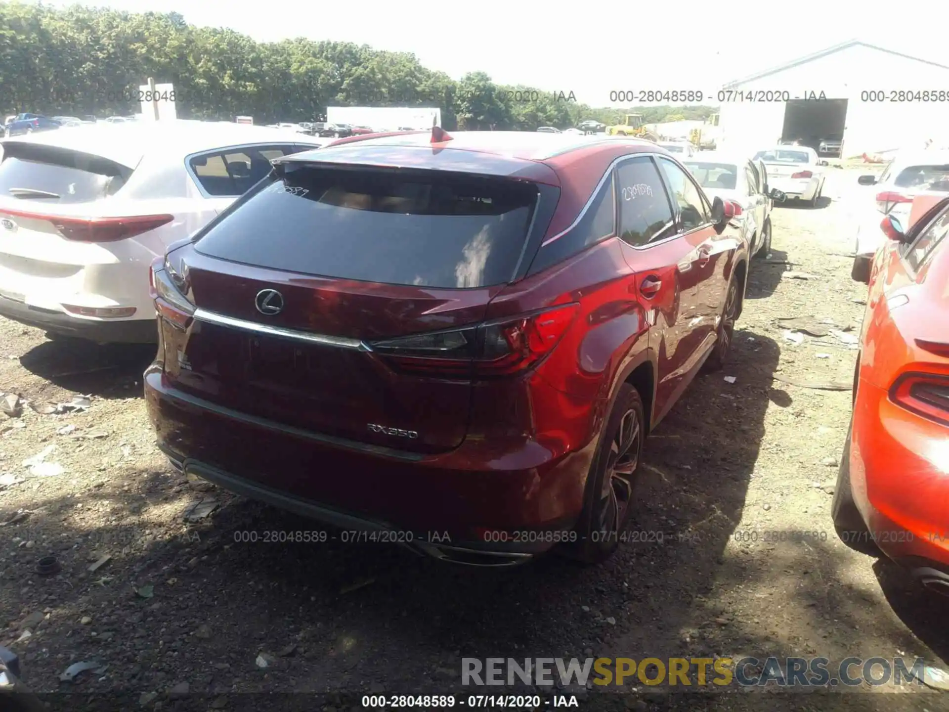 4 Photograph of a damaged car 2T2HZMDAXLC233926 LEXUS RX 2020