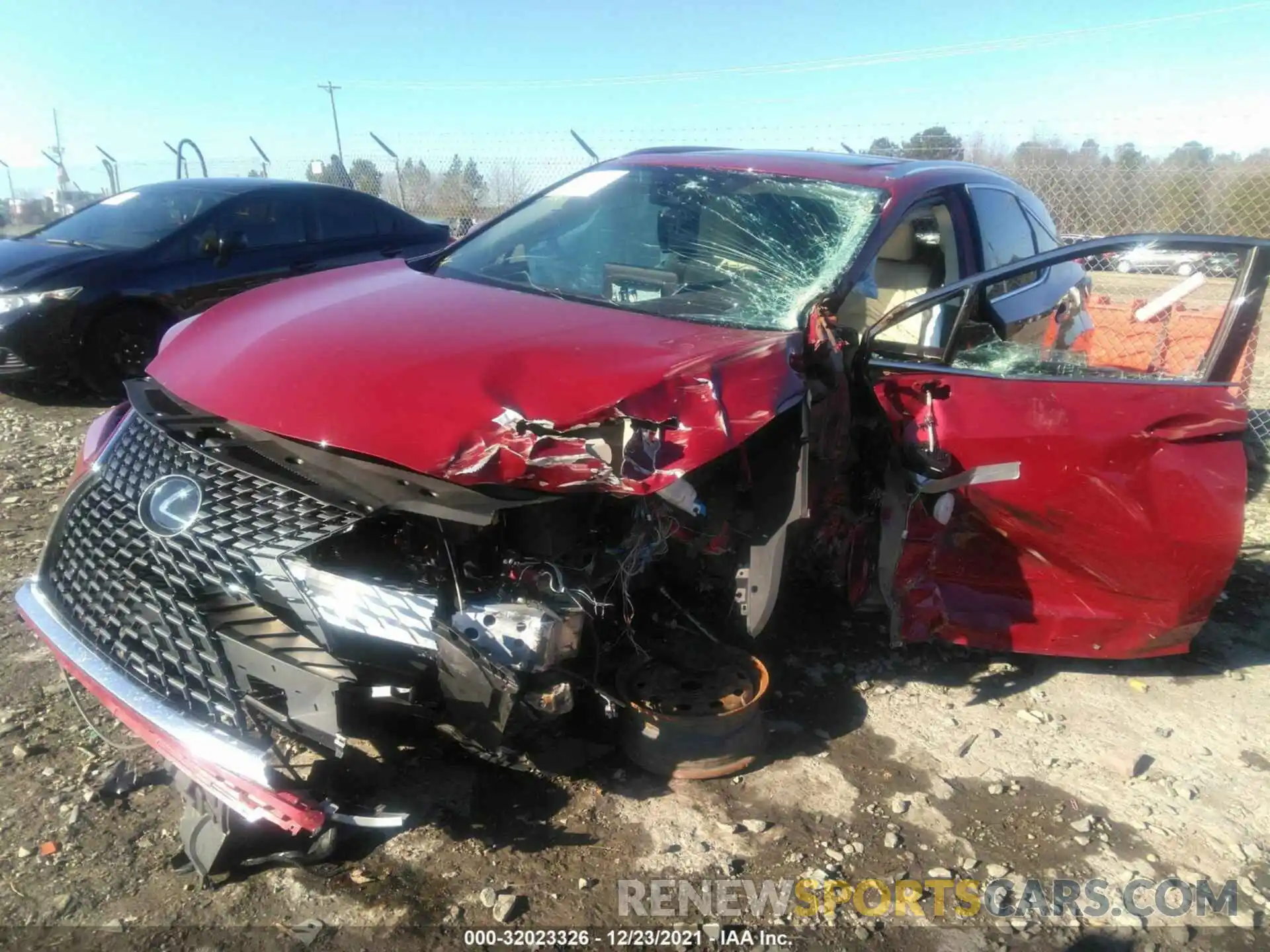 2 Photograph of a damaged car 2T2HZMDAXLC240343 LEXUS RX 2020