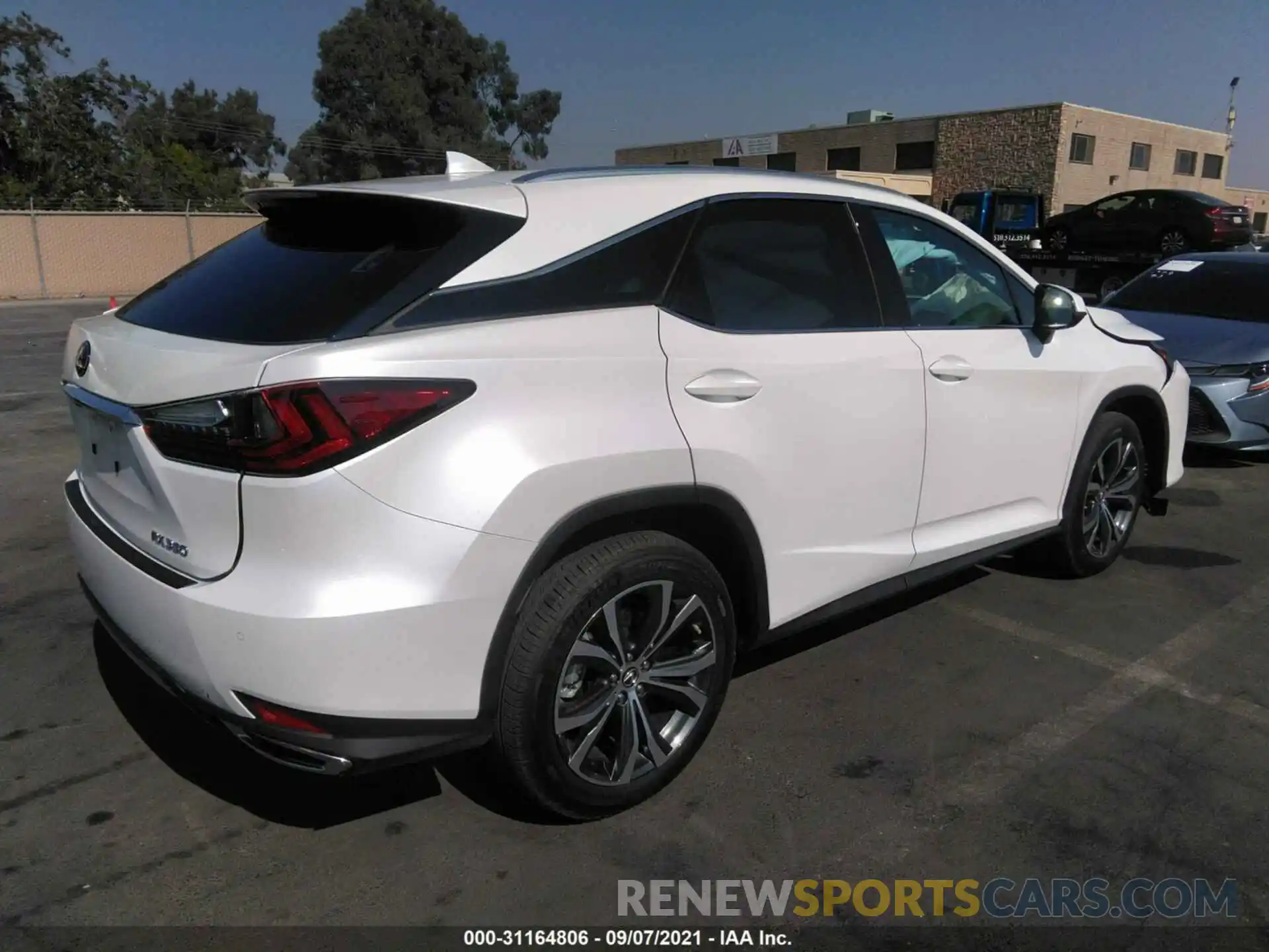 4 Photograph of a damaged car 2T2HZMDAXLC254629 LEXUS RX 2020