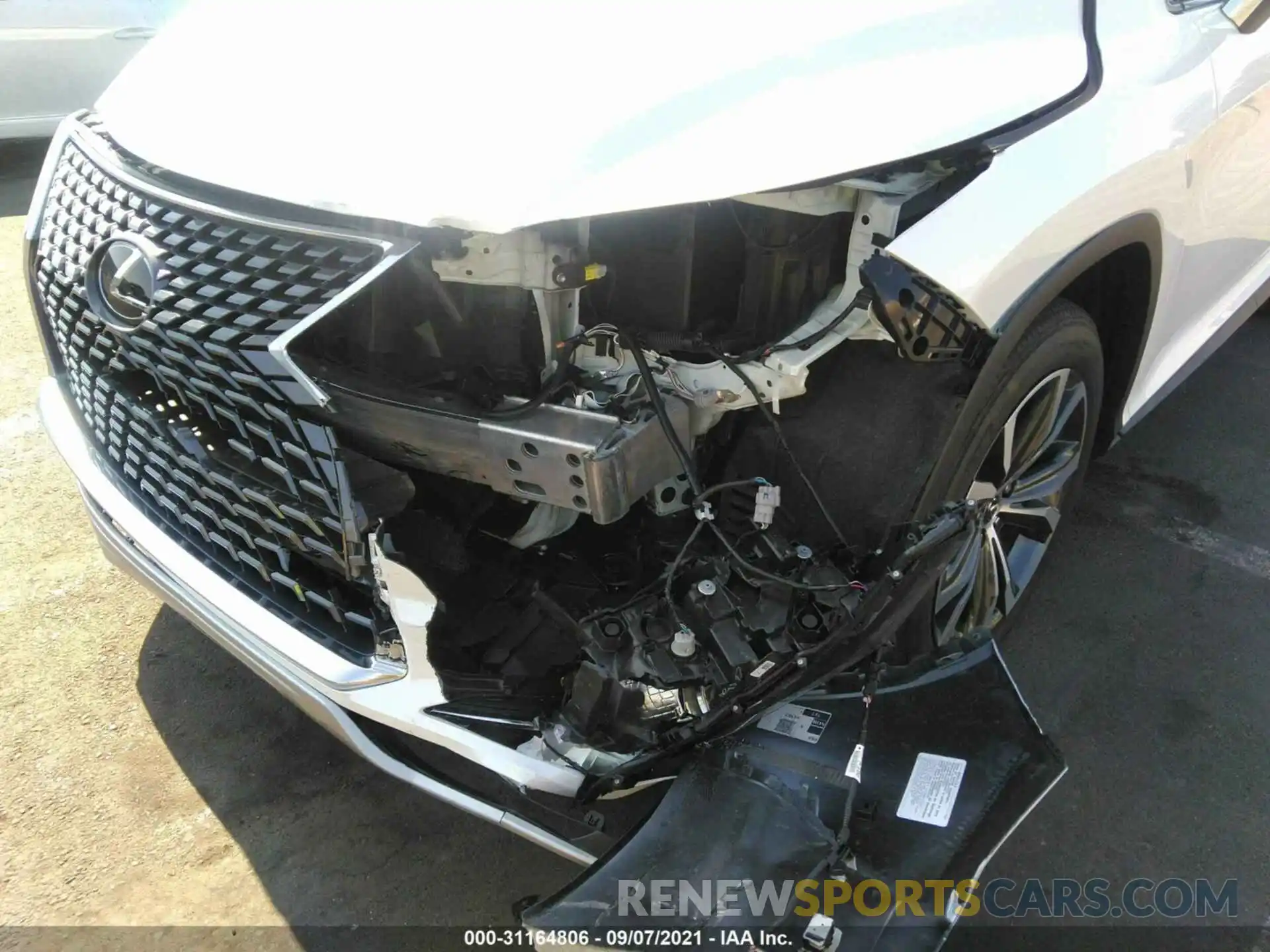 6 Photograph of a damaged car 2T2HZMDAXLC254629 LEXUS RX 2020