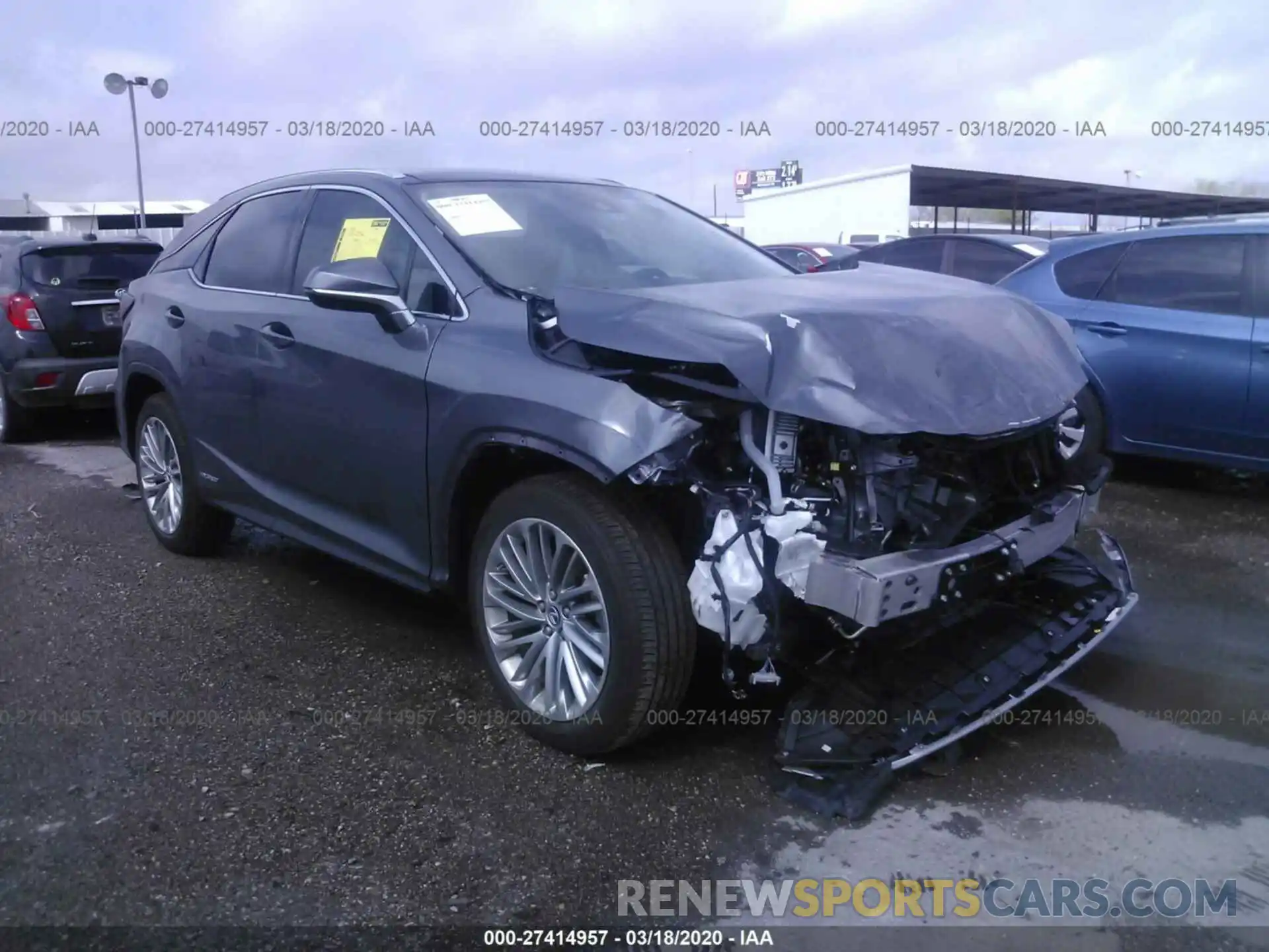 1 Photograph of a damaged car 2T2JGMDA3LC044686 LEXUS RX 2020