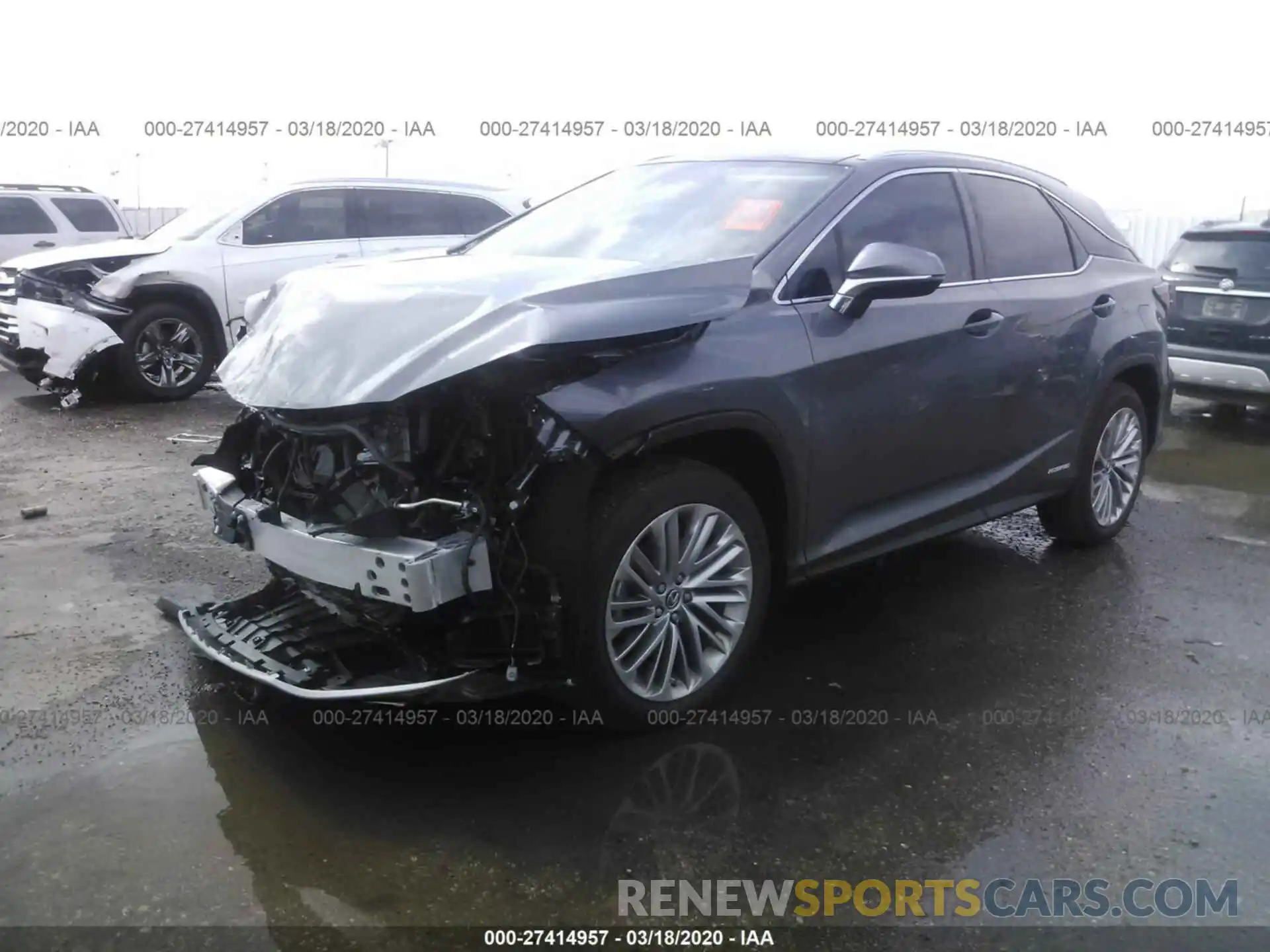 2 Фотография поврежденного автомобиля 2T2JGMDA3LC044686 LEXUS RX 2020