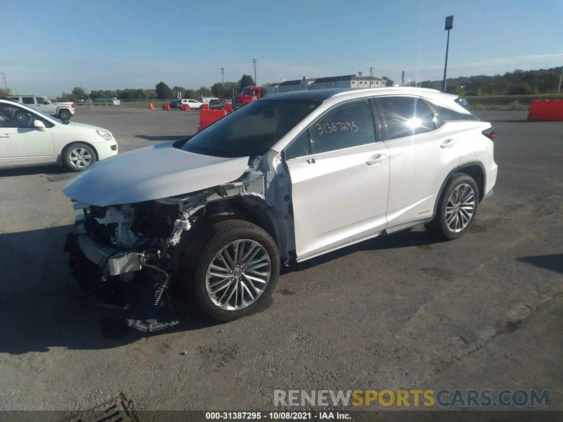 2 Photograph of a damaged car 2T2JGMDA6LC048537 LEXUS RX 2020