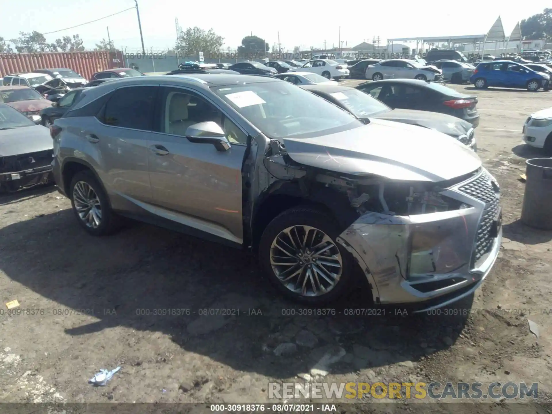 1 Photograph of a damaged car 2T2JZMAA2LC165580 LEXUS RX 2020