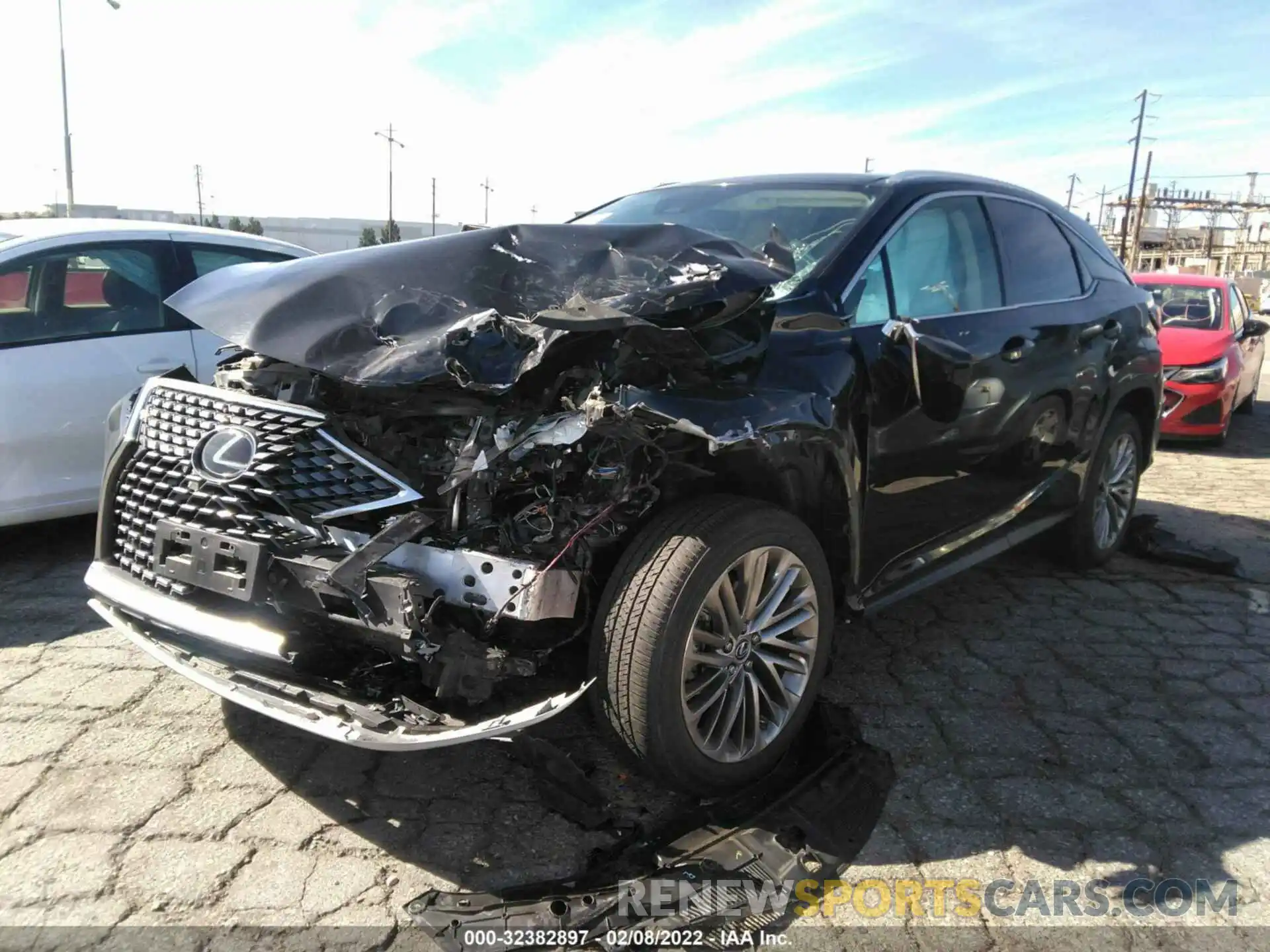 2 Photograph of a damaged car 2T2JZMAA5LC170367 LEXUS RX 2020