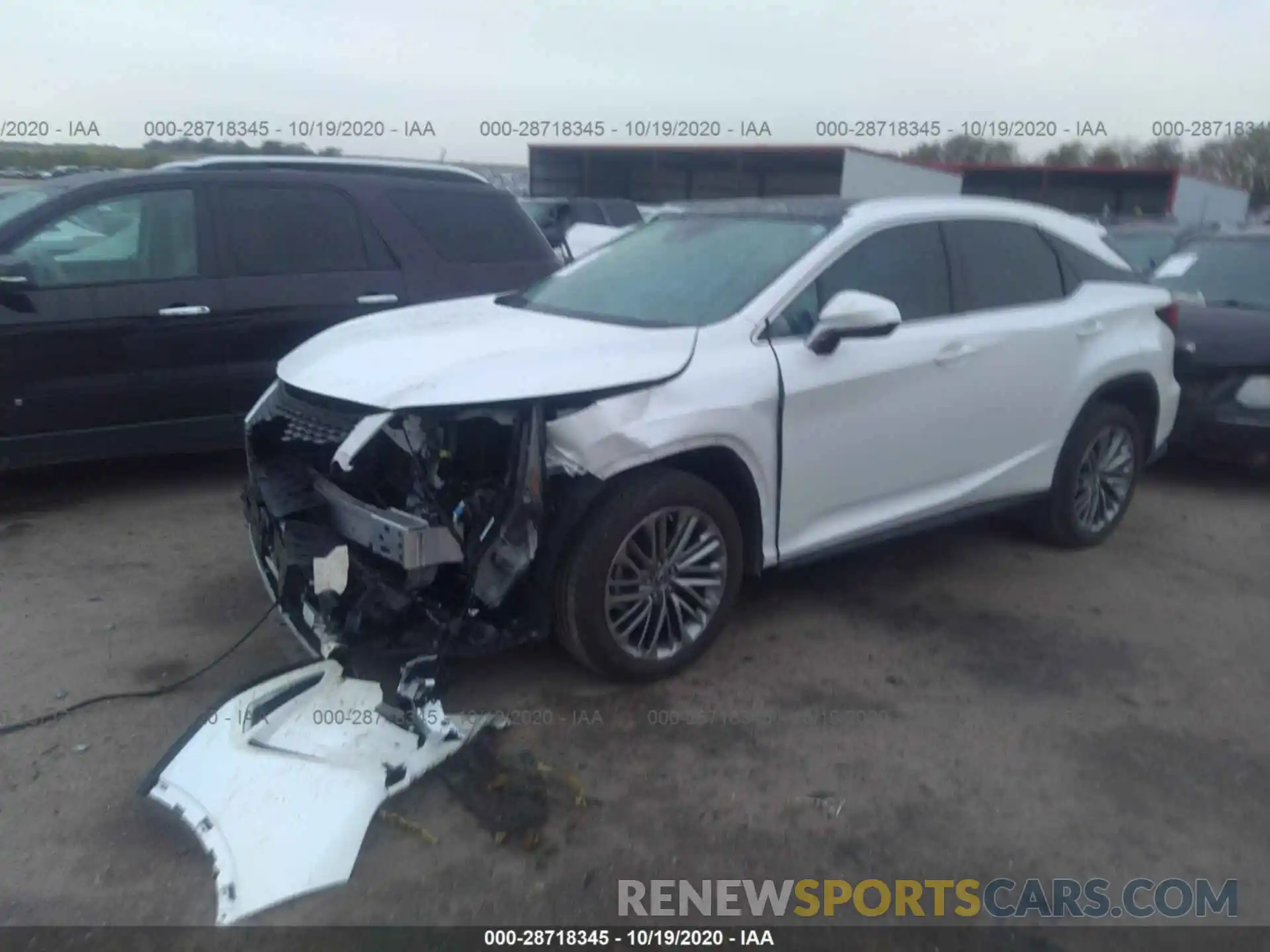 2 Photograph of a damaged car 2T2JZMDA4LC242896 LEXUS RX 2020