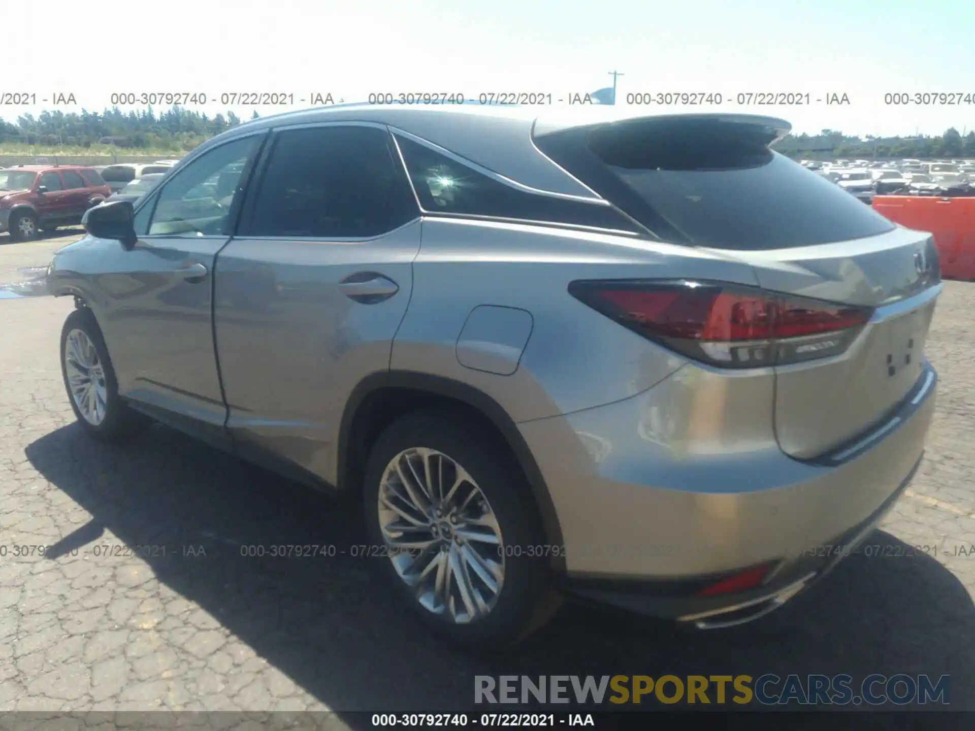 3 Фотография поврежденного автомобиля 2T2JZMDAXLC223348 LEXUS RX 2020