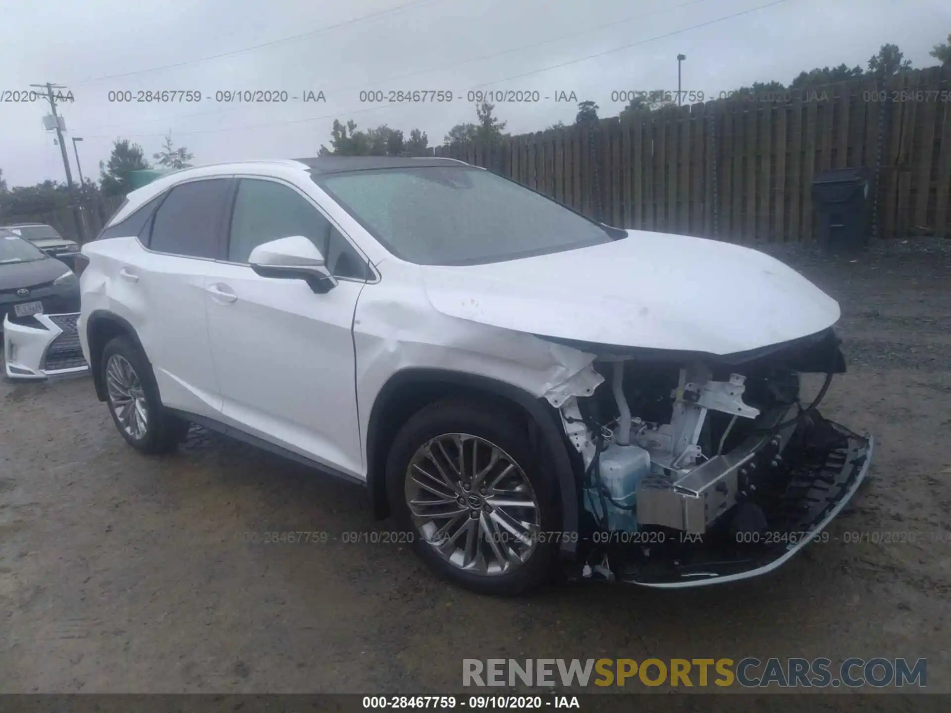 1 Photograph of a damaged car 2T2JZMDAXLC242322 LEXUS RX 2020