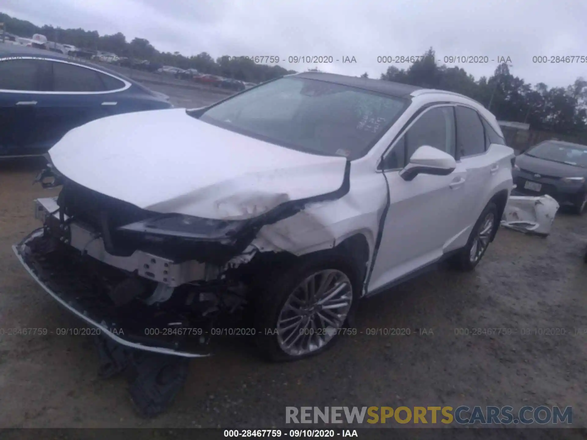 2 Photograph of a damaged car 2T2JZMDAXLC242322 LEXUS RX 2020