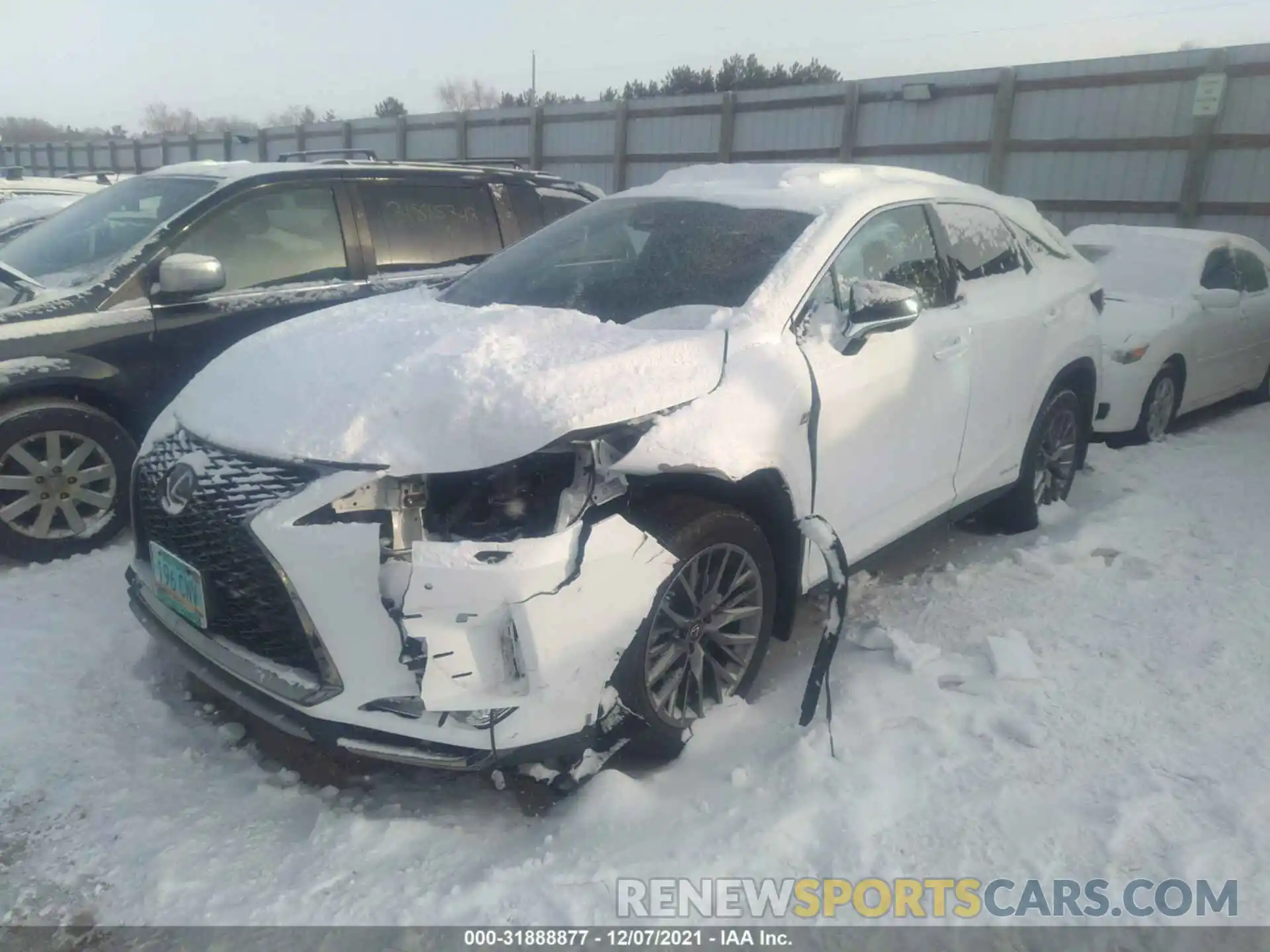 2 Photograph of a damaged car 2T2SGMDA4LC047987 LEXUS RX 2020