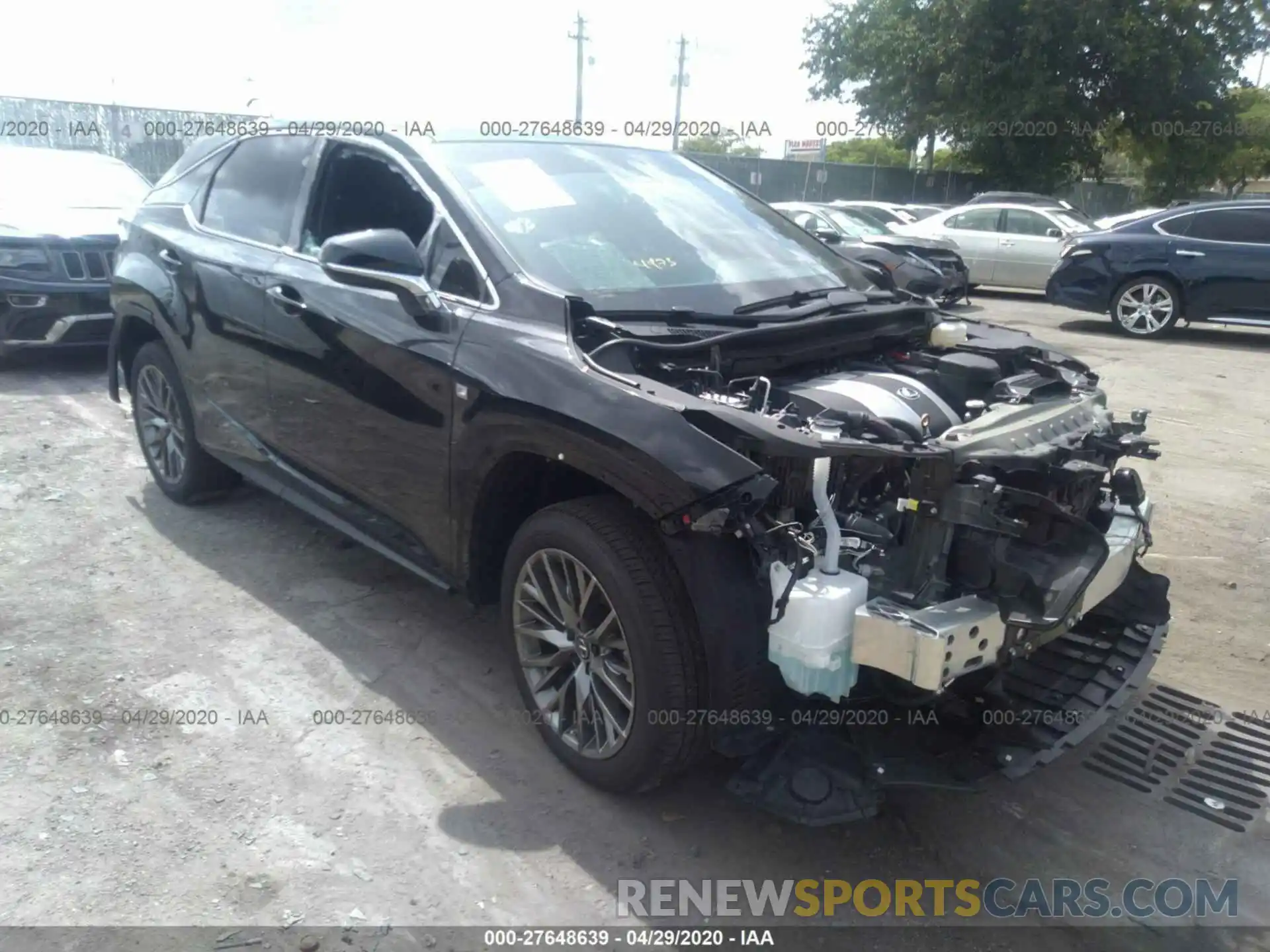 1 Photograph of a damaged car 2T2SZMAA6LC157406 LEXUS RX 2020