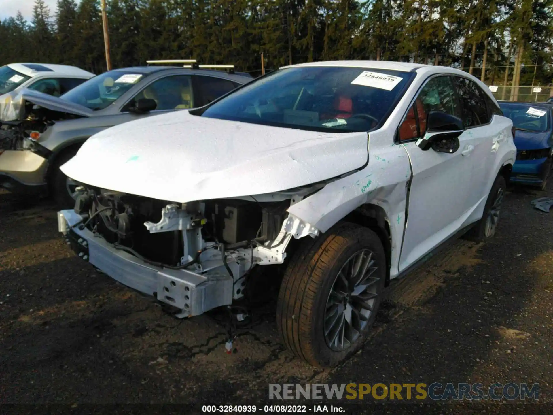 2 Photograph of a damaged car 2T2SZMDA1LC214803 LEXUS RX 2020