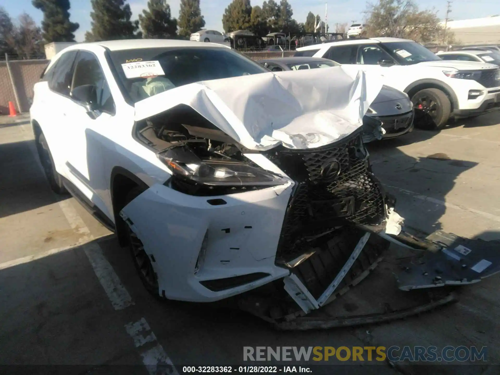 1 Photograph of a damaged car 2T2SZMDA1LC221475 LEXUS RX 2020