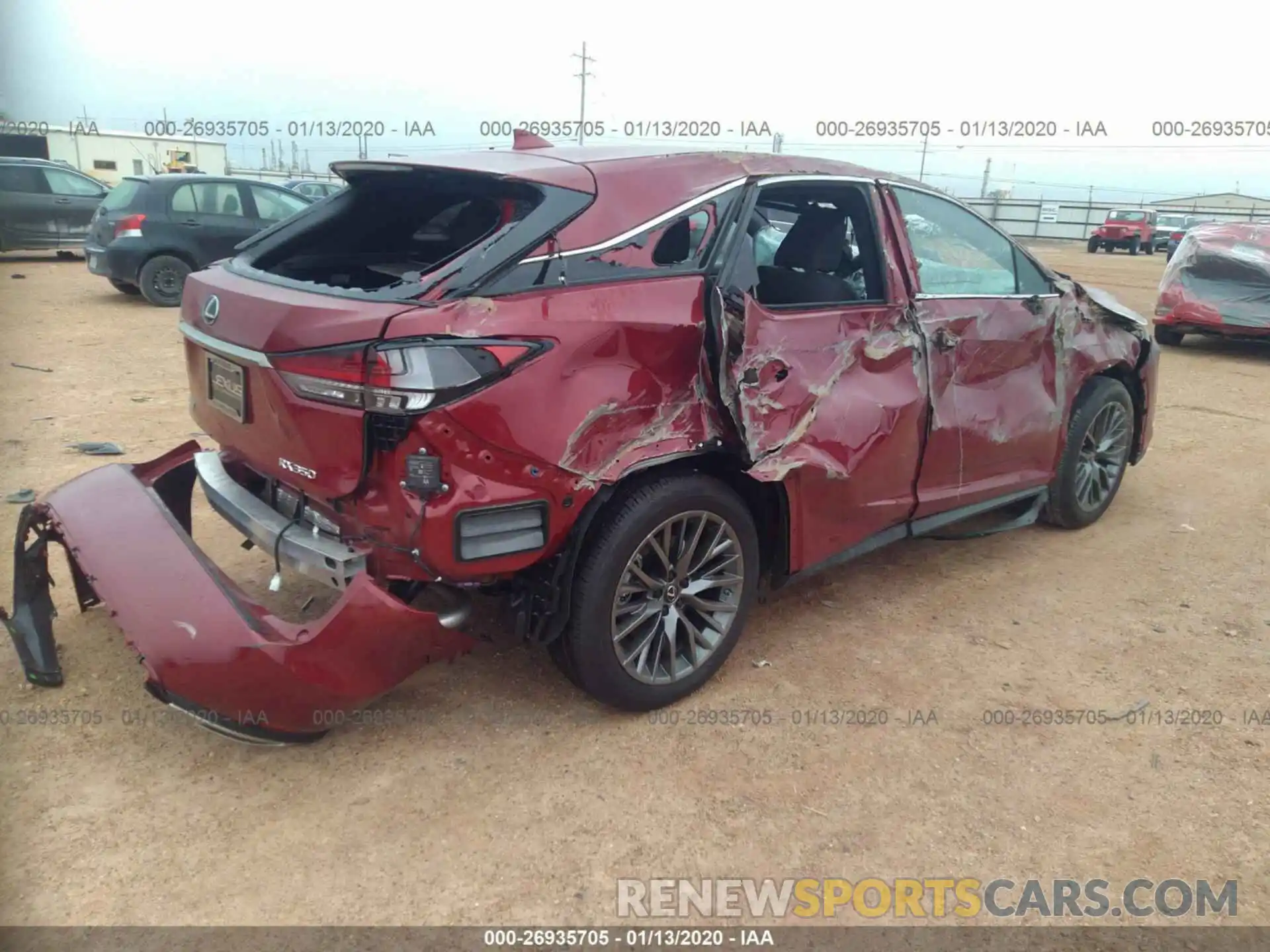 4 Фотография поврежденного автомобиля 2T2SZMDA4LC226525 LEXUS RX 2020
