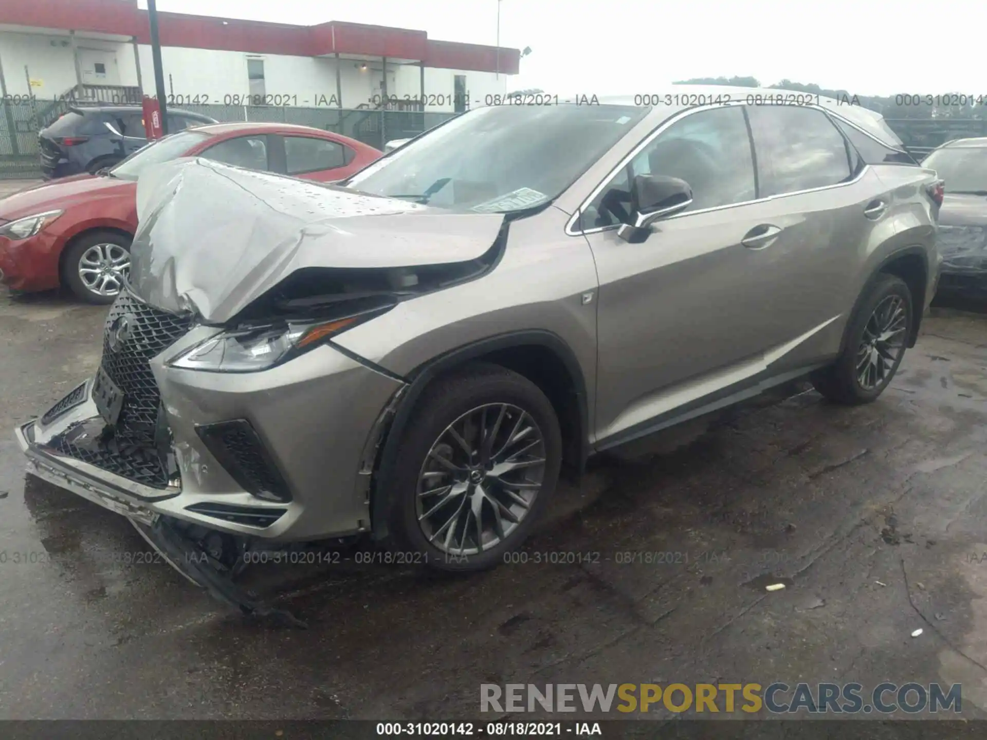 2 Photograph of a damaged car 2T2SZMDA8LC213325 LEXUS RX 2020