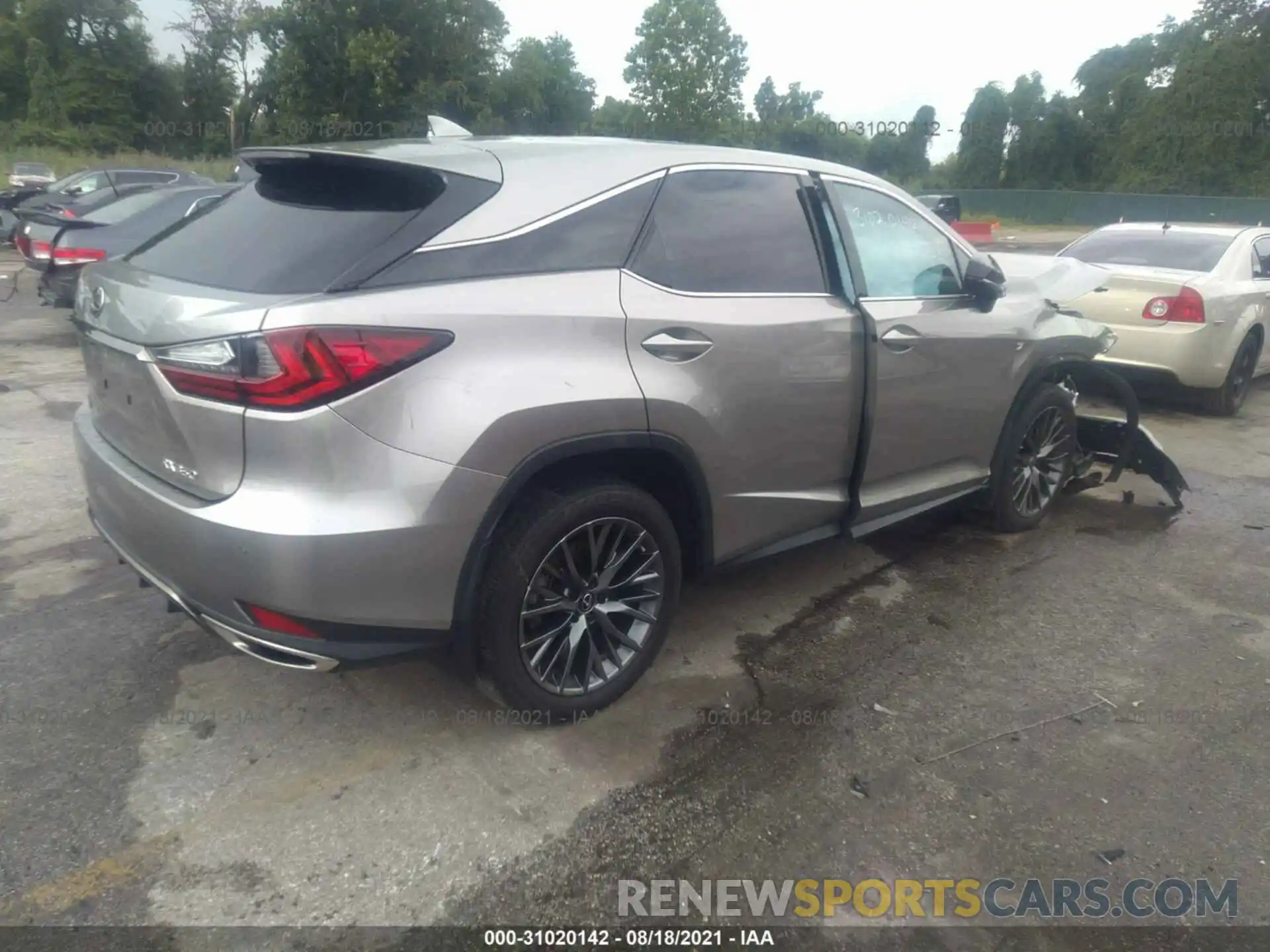 4 Фотография поврежденного автомобиля 2T2SZMDA8LC213325 LEXUS RX 2020