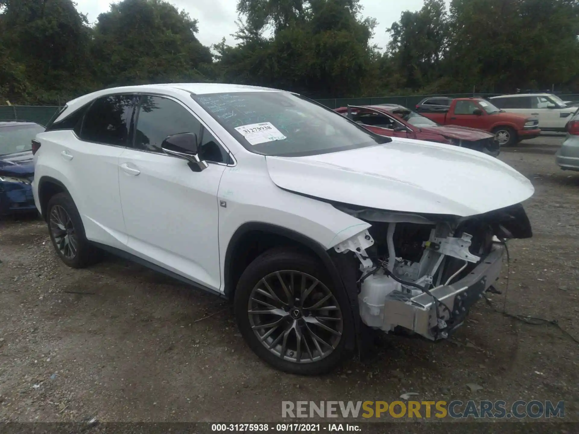 1 Photograph of a damaged car 2T2SZMDA8LC227757 LEXUS RX 2020