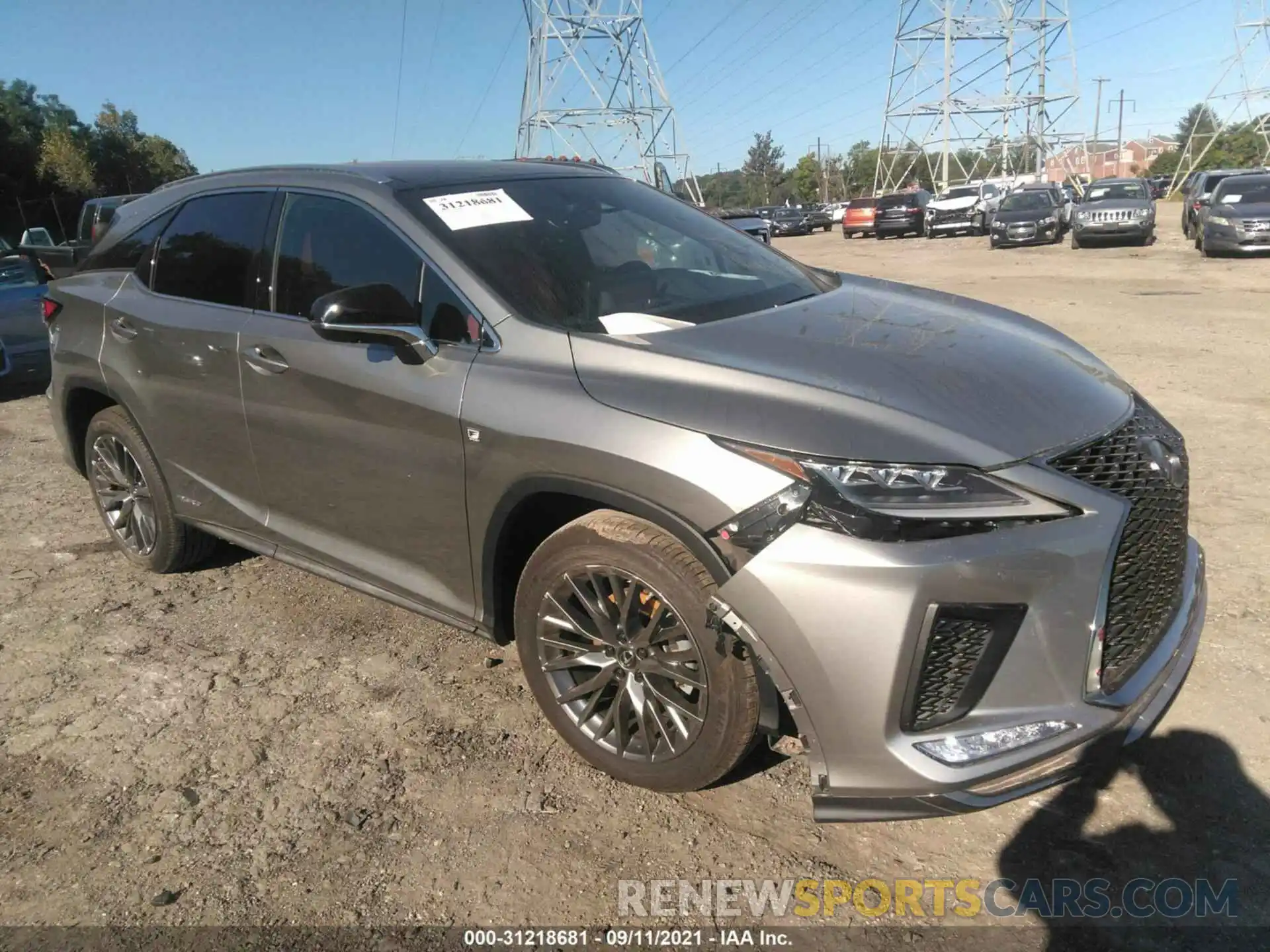 1 Photograph of a damaged car 2T2YGMDA3LC046792 LEXUS RX 2020