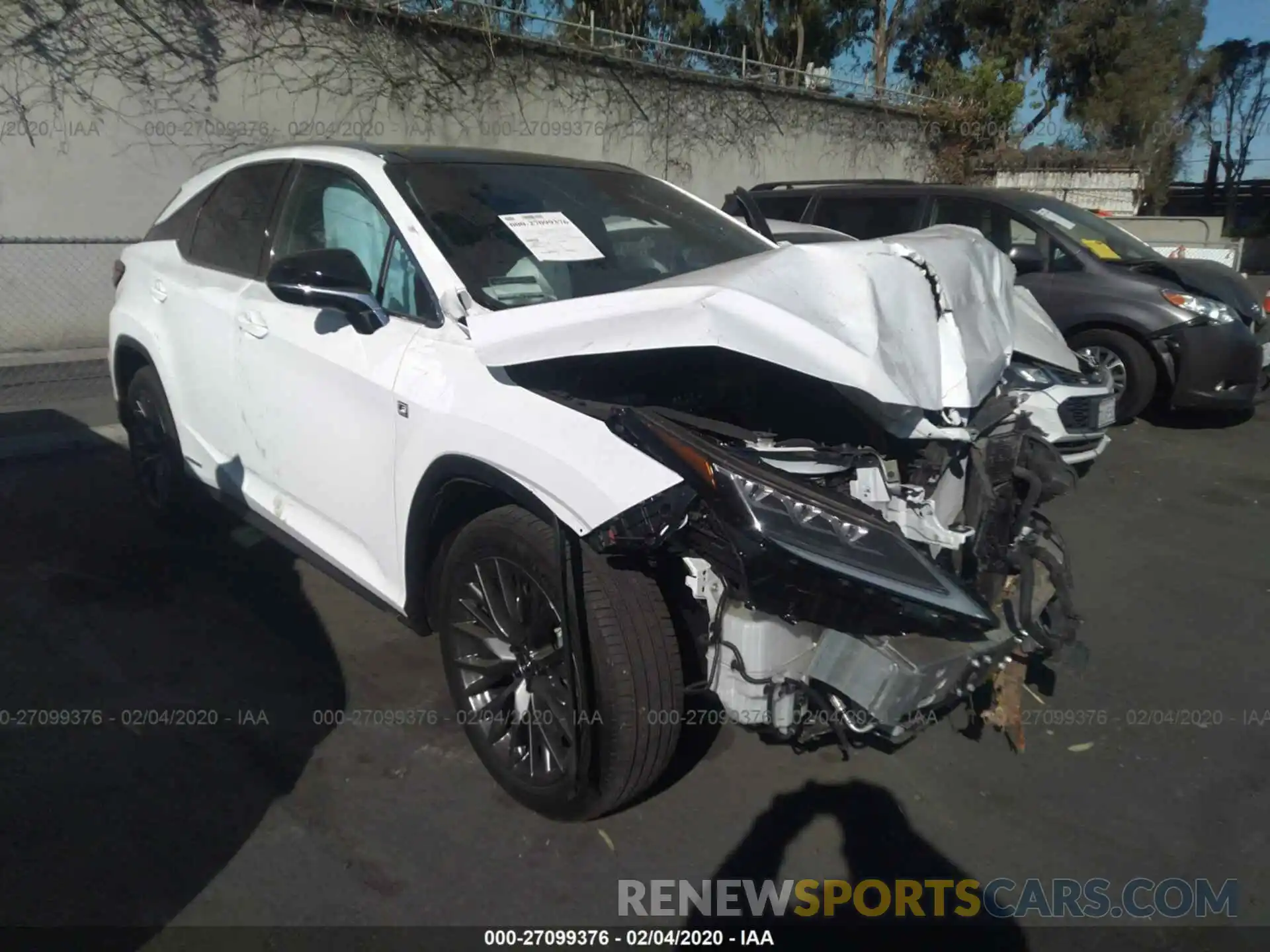 1 Photograph of a damaged car 2T2YGMDA9LC043914 LEXUS RX 2020