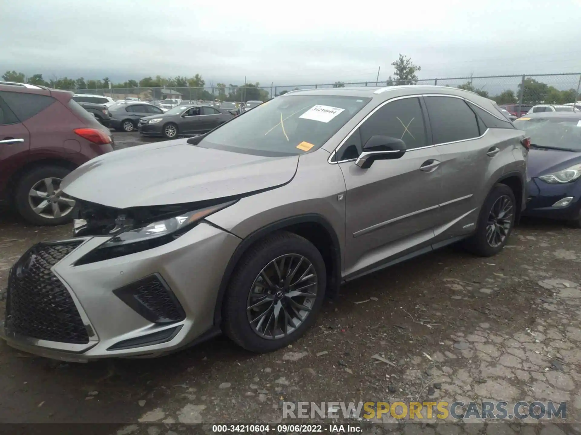 2 Photograph of a damaged car 2T2YGMDA9LC049972 LEXUS RX 2020