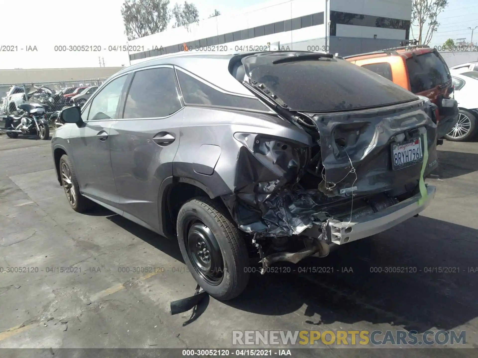 3 Photograph of a damaged car 2T2YZMDA0LC234664 LEXUS RX 2020