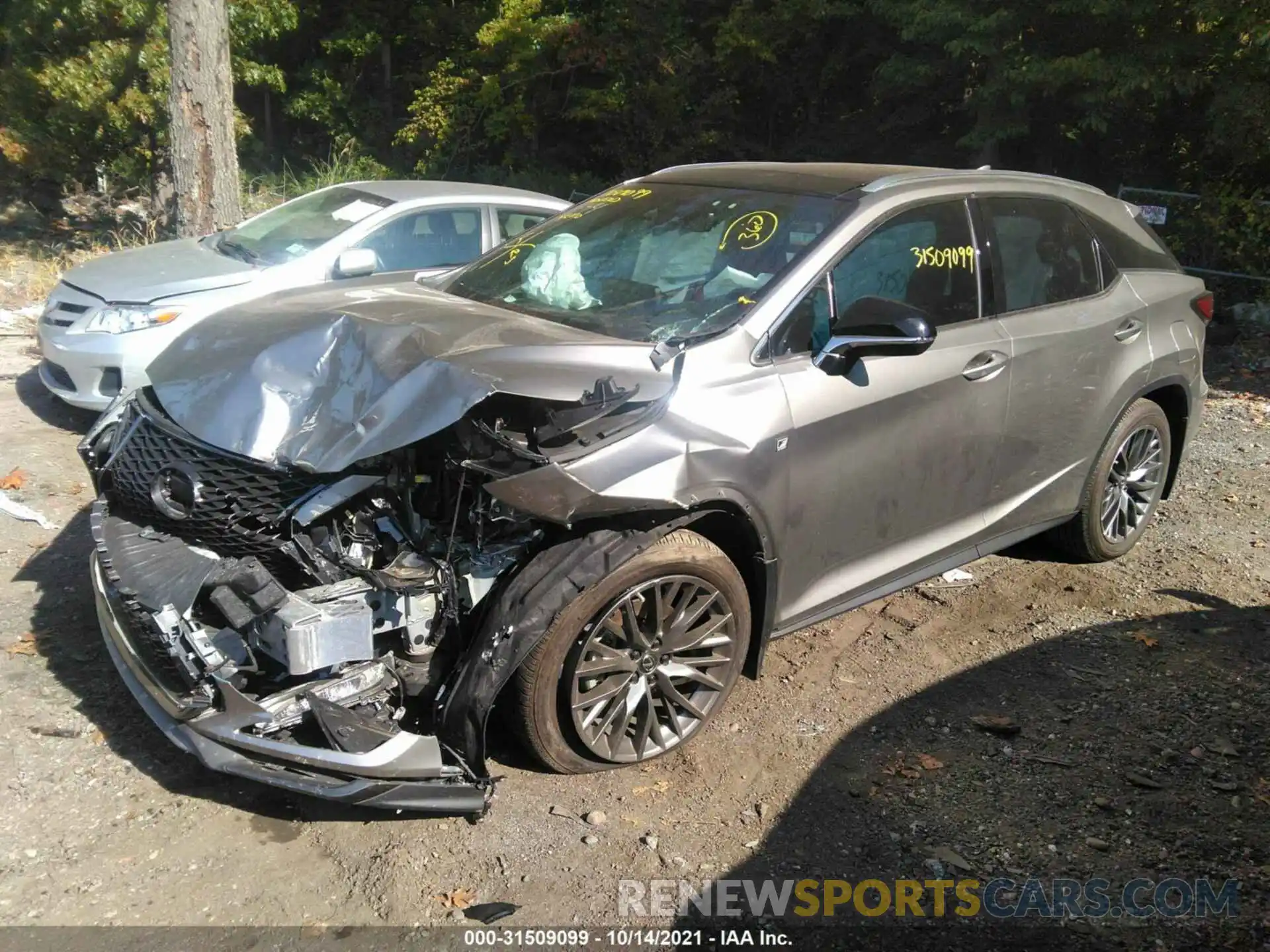 2 Photograph of a damaged car 2T2YZMDA3LC234433 LEXUS RX 2020