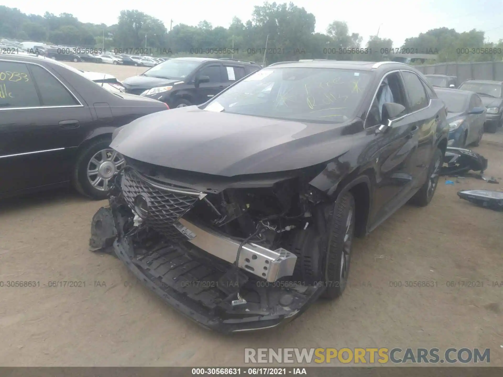 2 Photograph of a damaged car 2T2YZMDA4LC246493 LEXUS RX 2020