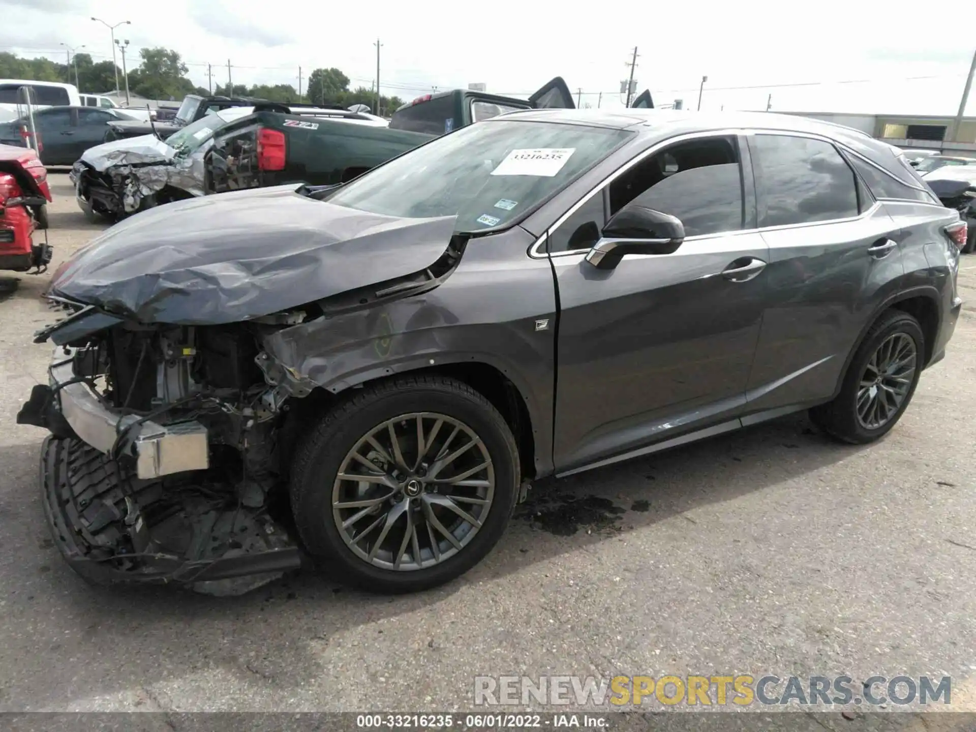 2 Photograph of a damaged car 2T2YZMDA7LC243085 LEXUS RX 2020