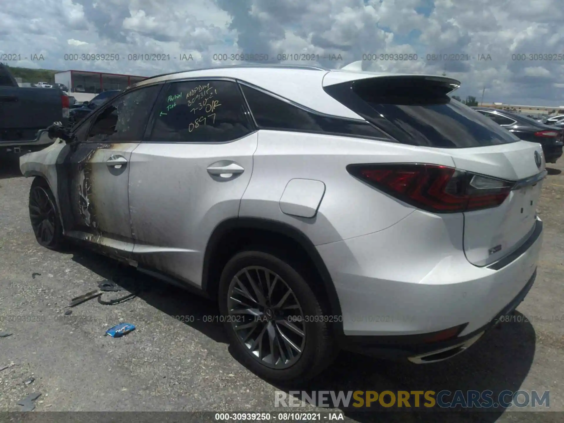 3 Photograph of a damaged car 2T2YZMDA8LC220897 LEXUS RX 2020