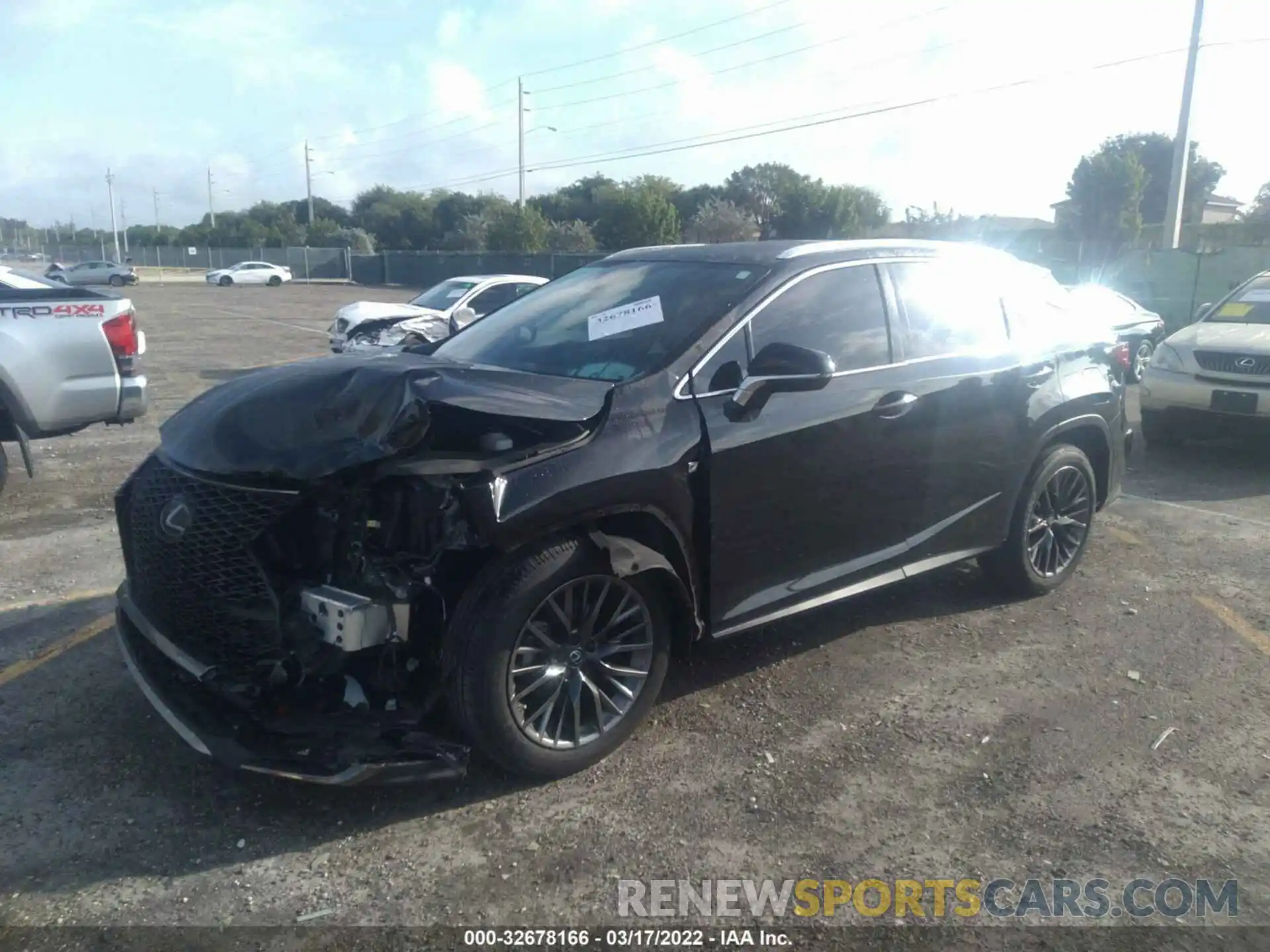 2 Photograph of a damaged car 2T2YZMDA8LC239319 LEXUS RX 2020