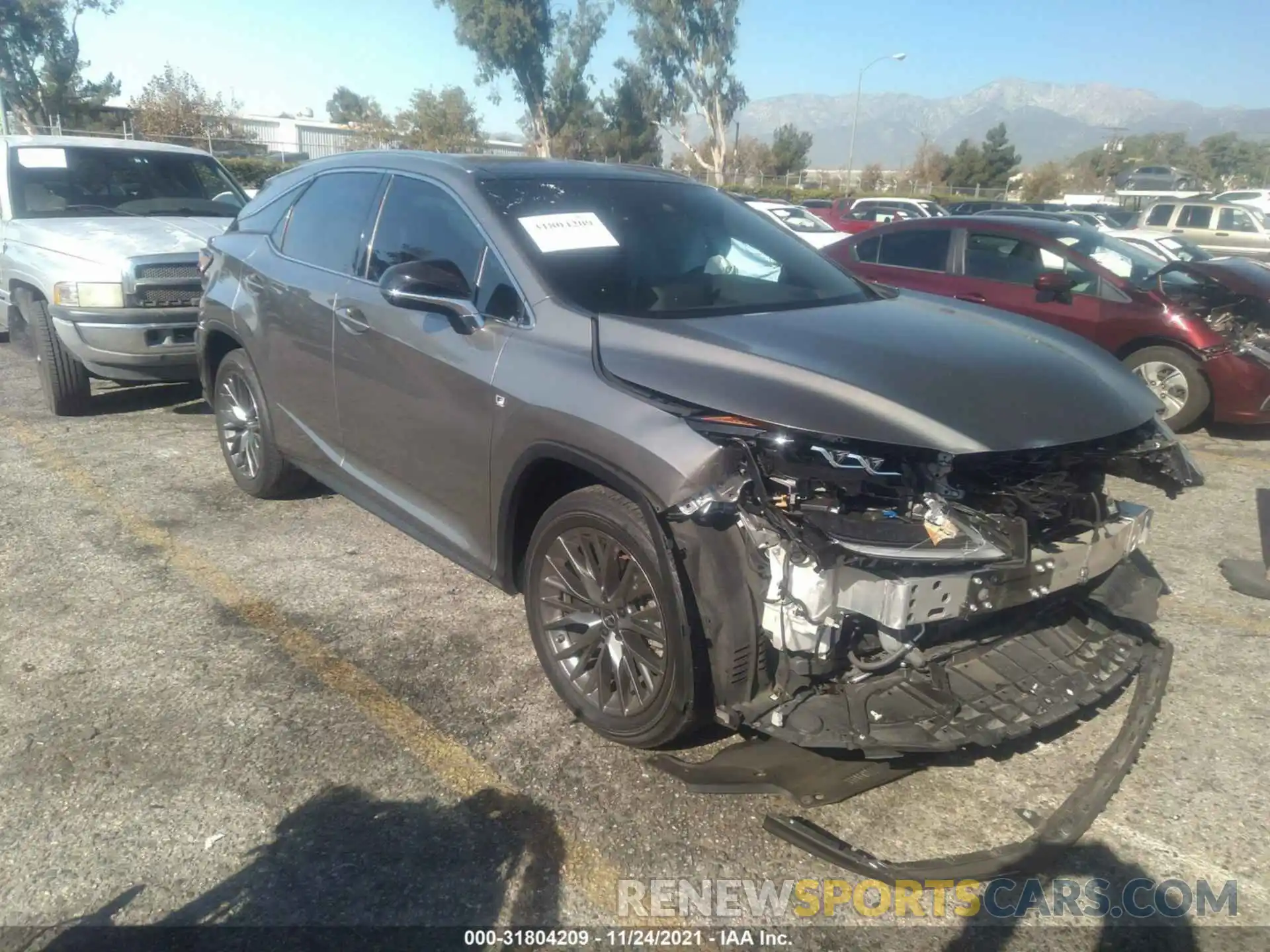 1 Photograph of a damaged car 2T2YZMDAXLC245414 LEXUS RX 2020