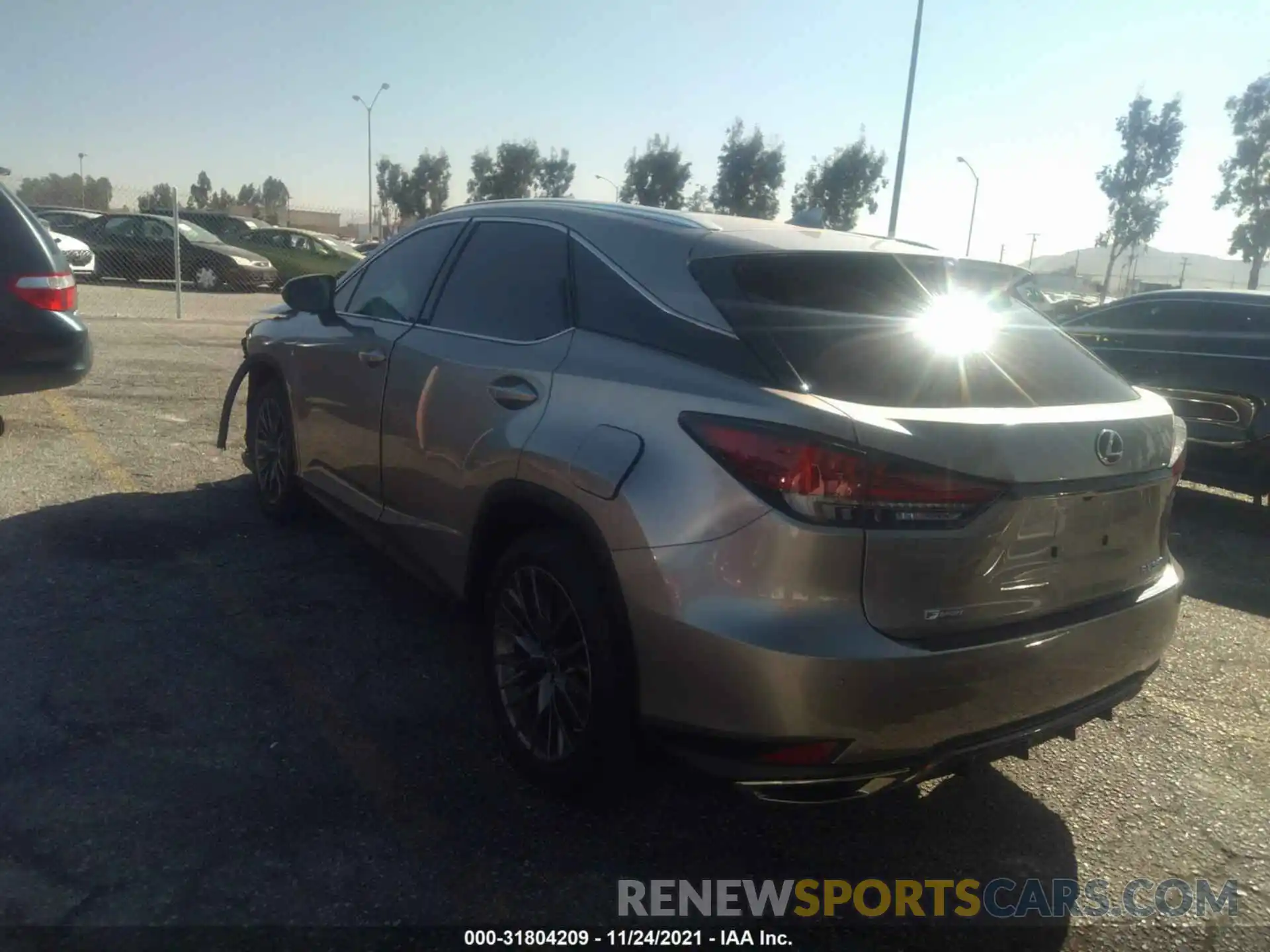 3 Photograph of a damaged car 2T2YZMDAXLC245414 LEXUS RX 2020