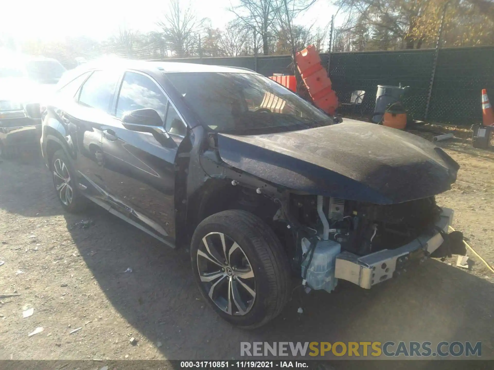 1 Photograph of a damaged car JTJHGKFA0L2011743 LEXUS RX 2020