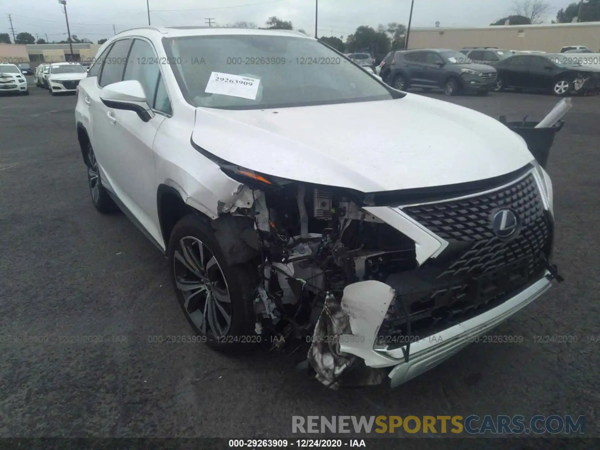 1 Photograph of a damaged car JTJHGKFA1L2010374 LEXUS RX 2020