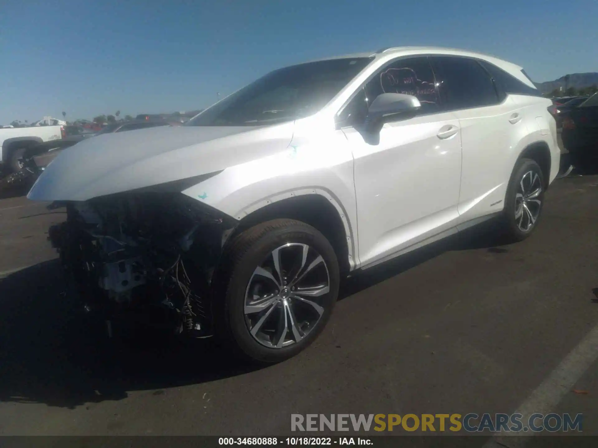 2 Photograph of a damaged car JTJHGKFA3L2012630 LEXUS RX 2020