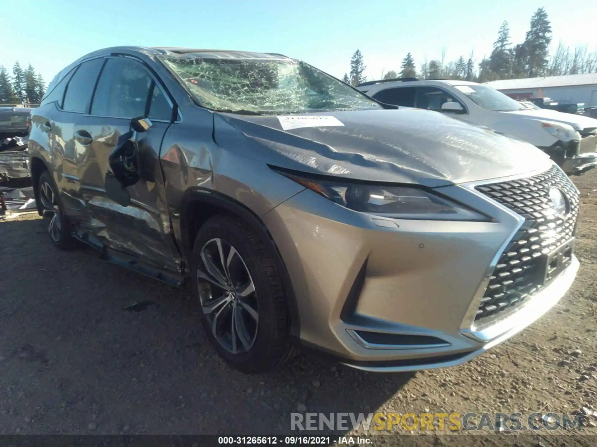 1 Photograph of a damaged car JTJHGKFA8L2015314 LEXUS RX 2020