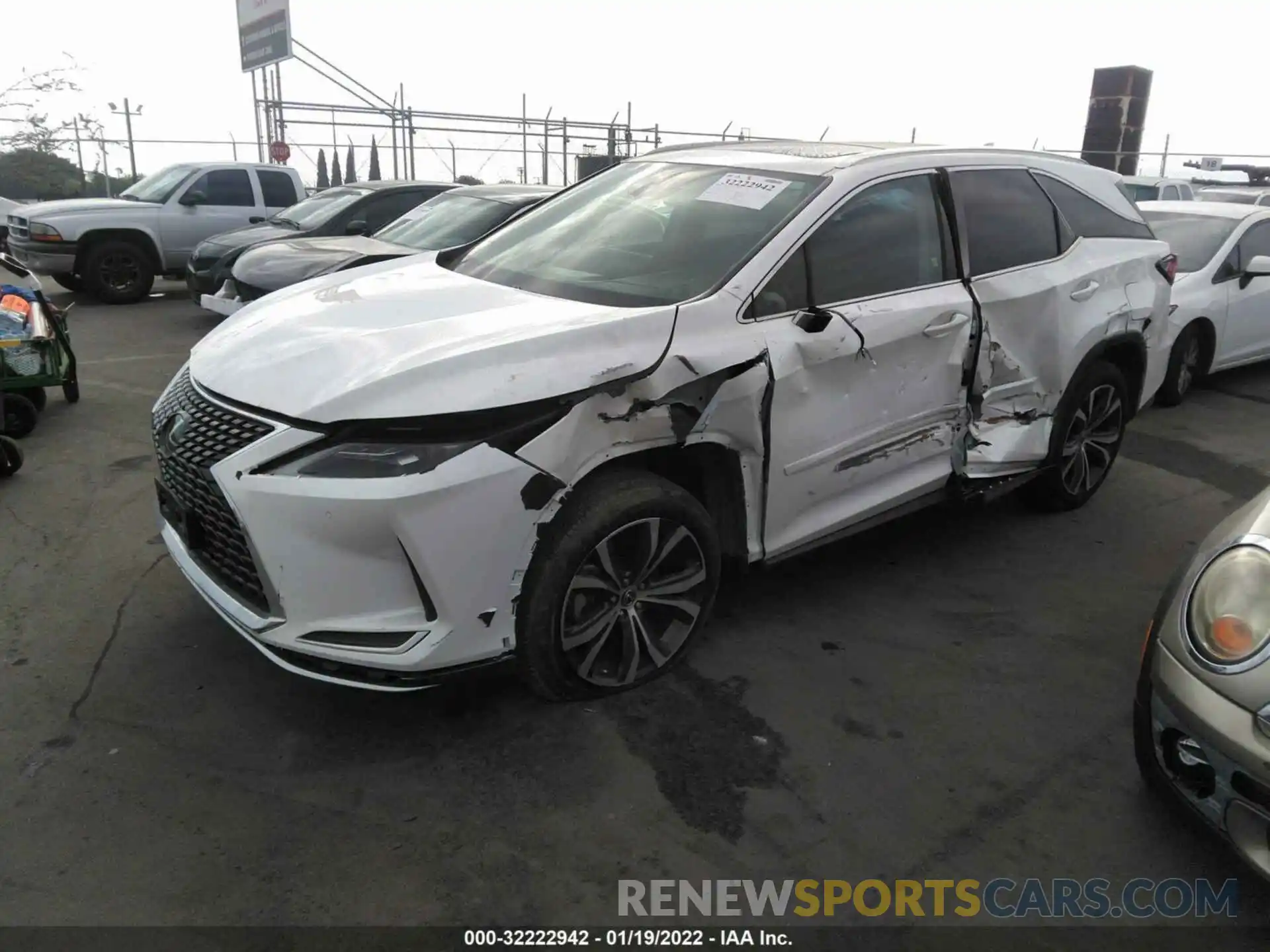 2 Photograph of a damaged car JTJHZKEA4L2017525 LEXUS RX 2020