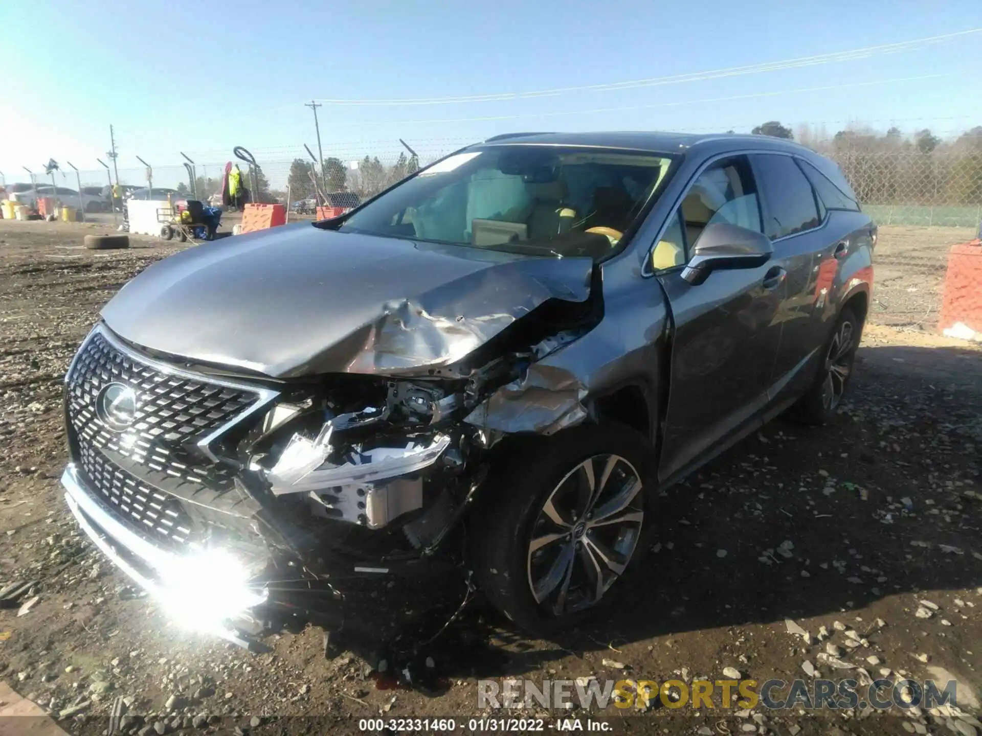 2 Фотография поврежденного автомобиля JTJHZKFA9L2025229 LEXUS RX 2020