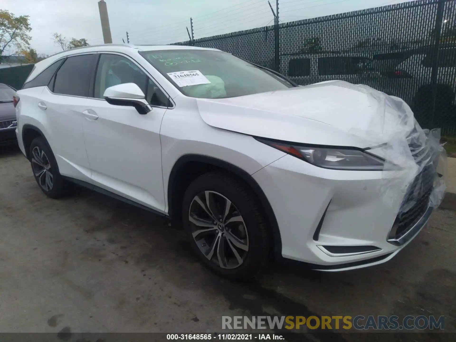 1 Photograph of a damaged car JTJHZKFA9L2027336 LEXUS RX 2020