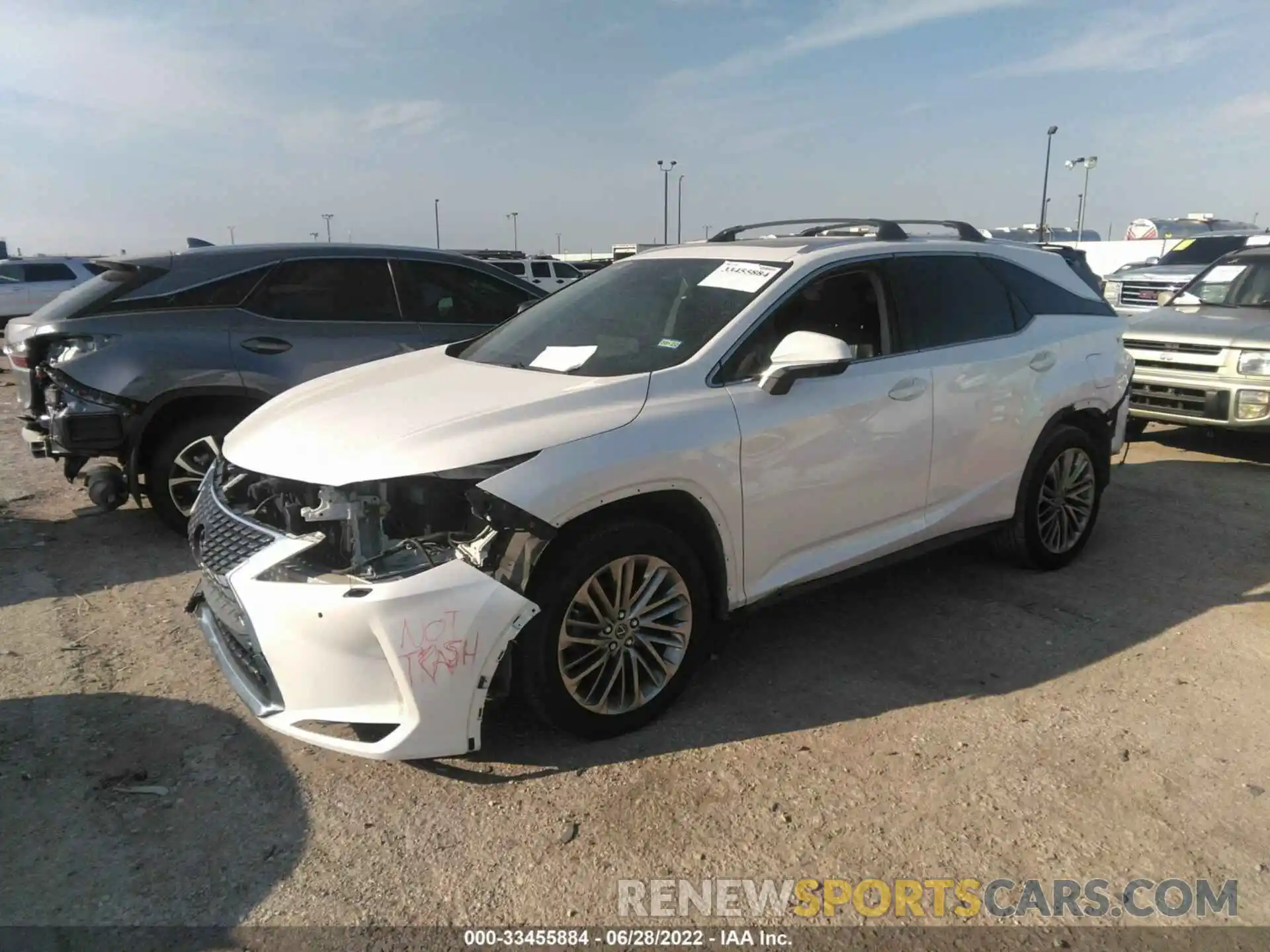 2 Photograph of a damaged car JTJJZKEA7L2016712 LEXUS RX 2020