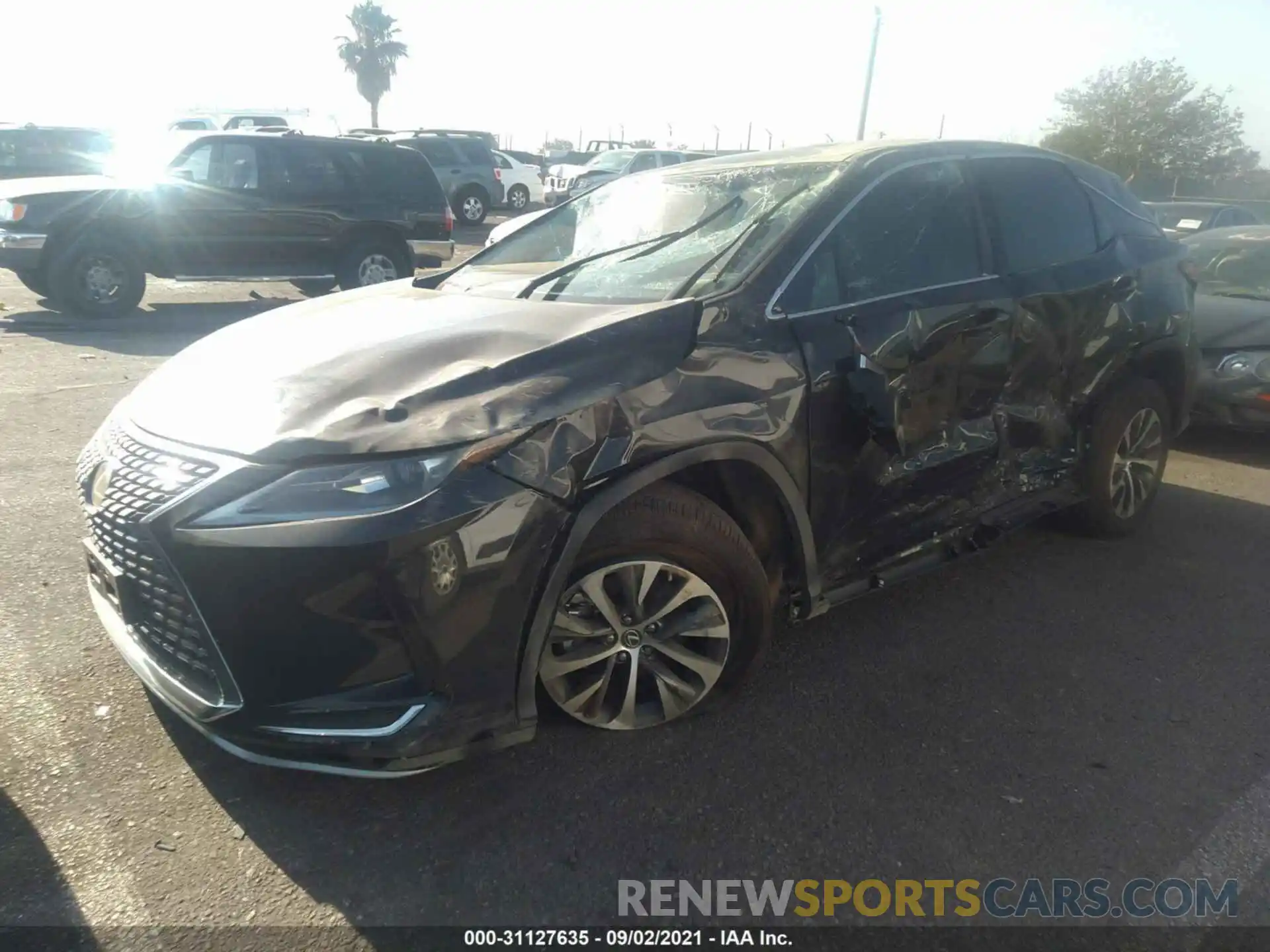 2 Photograph of a damaged car 2T2AZMAA1MC194747 LEXUS RX 2021