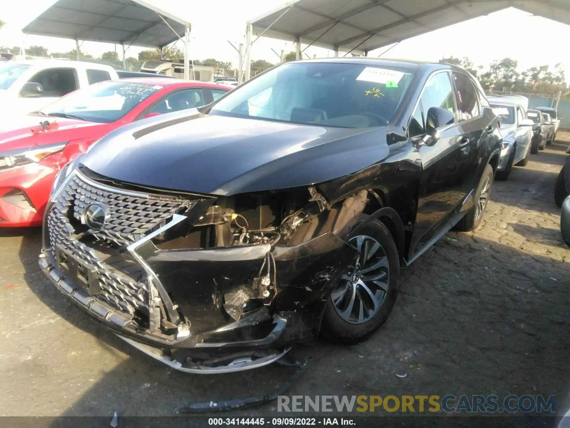 2 Photograph of a damaged car 2T2AZMAA1MC207402 LEXUS RX 2021