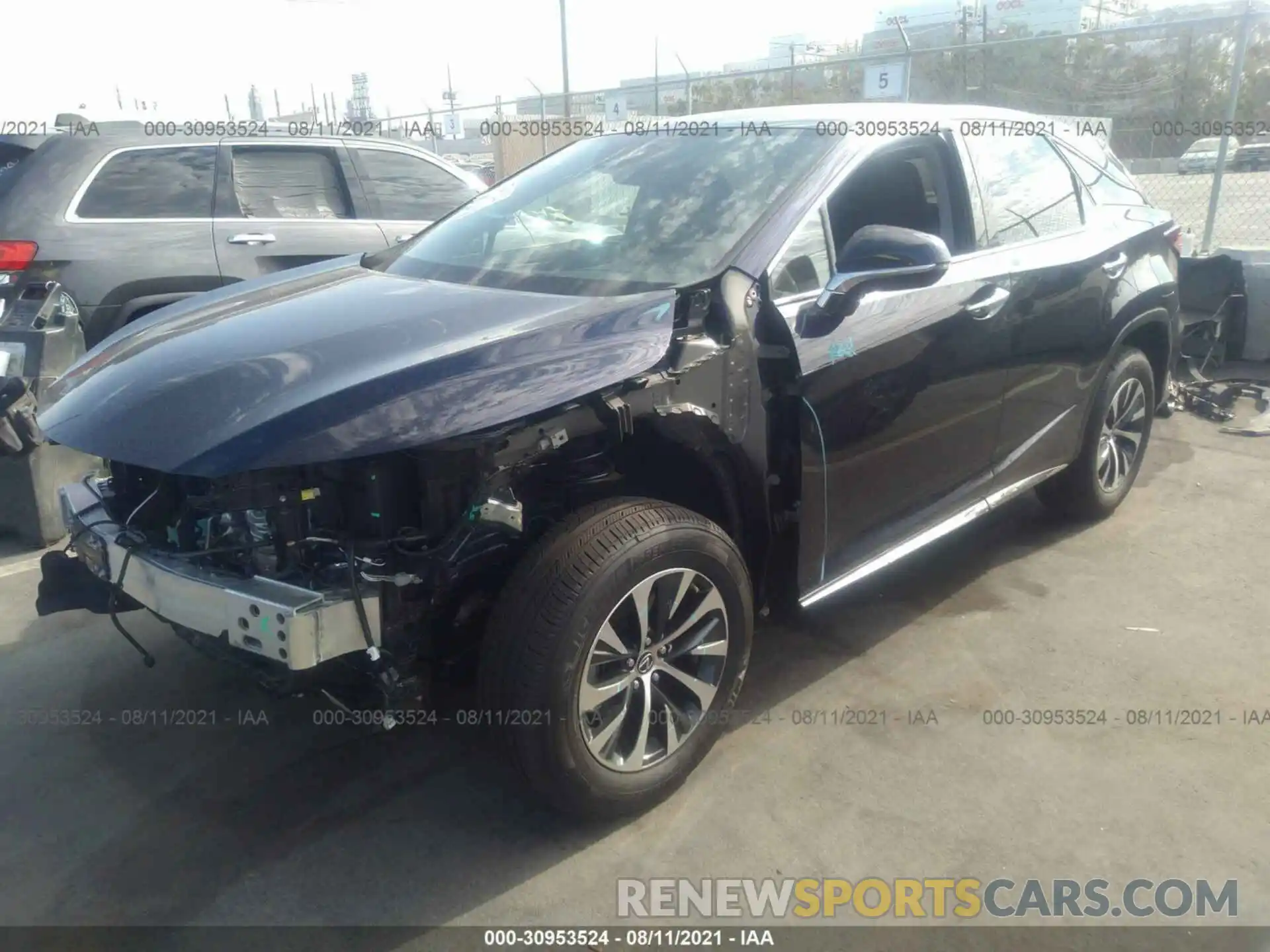 2 Фотография поврежденного автомобиля 2T2AZMAA2MC202418 LEXUS RX 2021