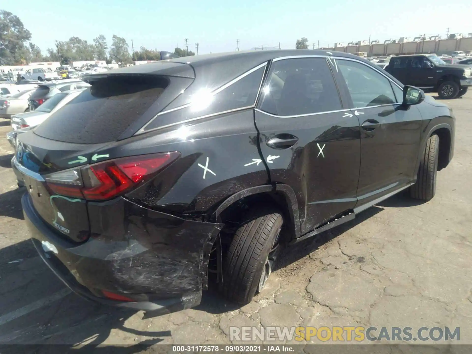 4 Фотография поврежденного автомобиля 2T2AZMAA2MC214455 LEXUS RX 2021