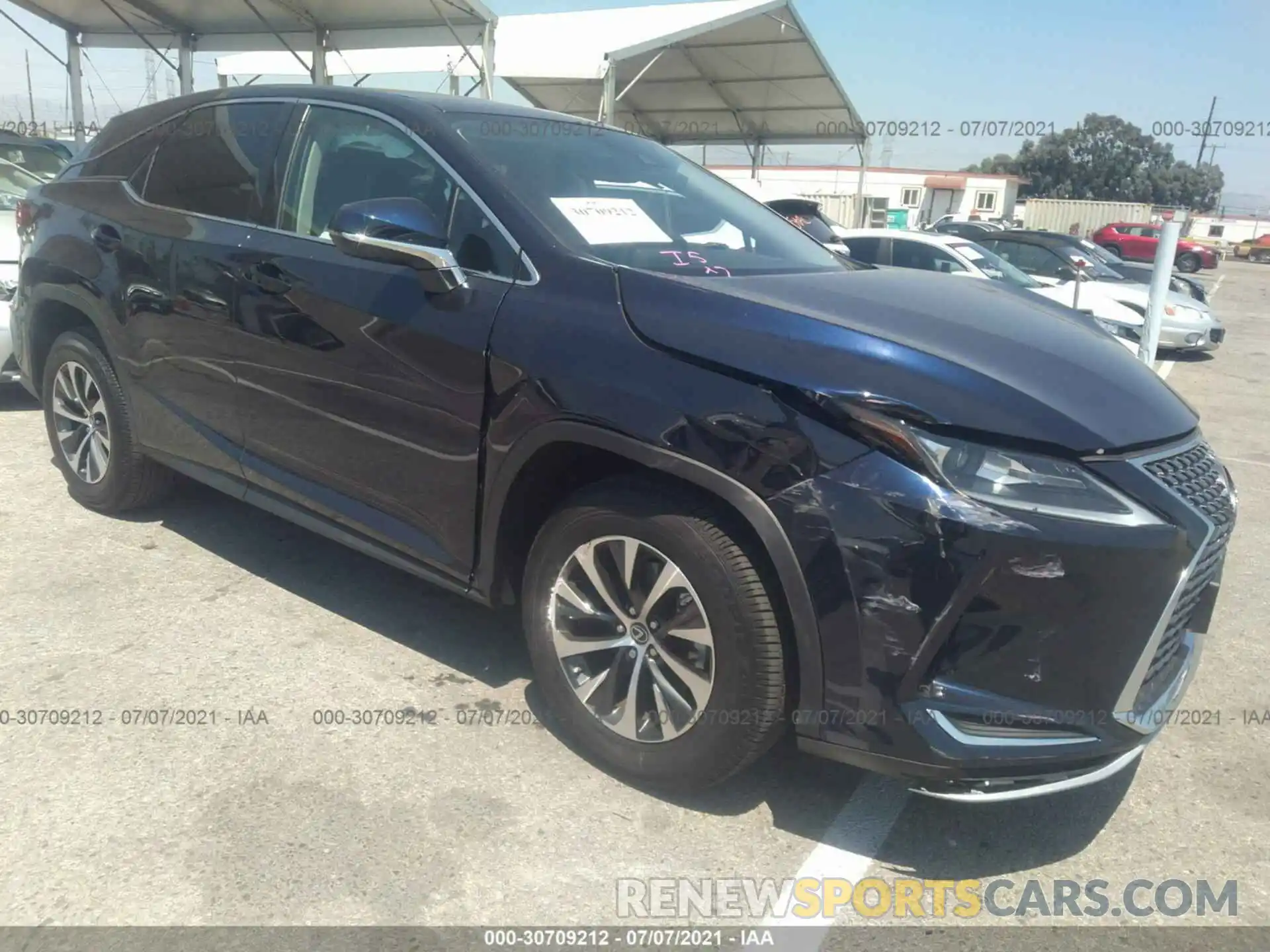 1 Фотография поврежденного автомобиля 2T2AZMAA3MC202198 LEXUS RX 2021